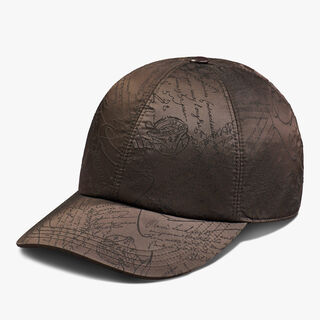Nylon Scritto Baseball Cap, EARTH BROWN, hi-res