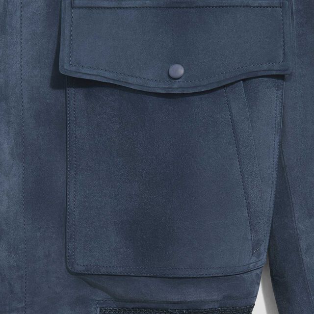 Suede Flight Jacket, DIM BLUE, hi-res 6