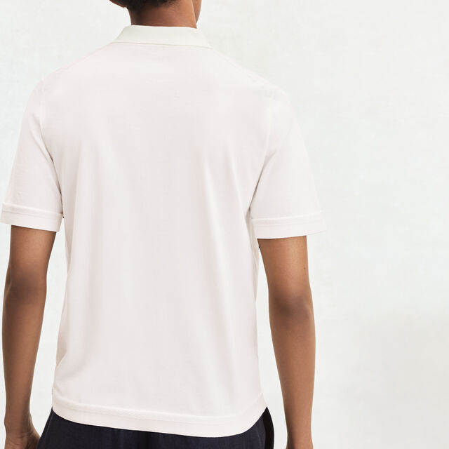 B-Thabor Short Sleeves Polo, OFF WHITE, hi-res 3