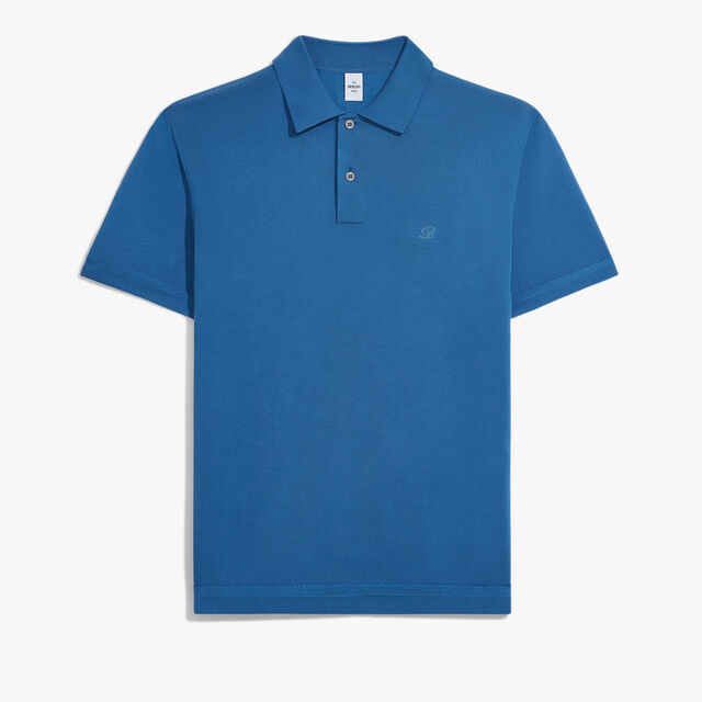 Berluti Thabor Short Sleeved Polo, HELVETIA BLUE, hi-res 1