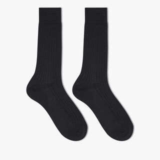 Classic Plain Socks , NOIR, hi-res