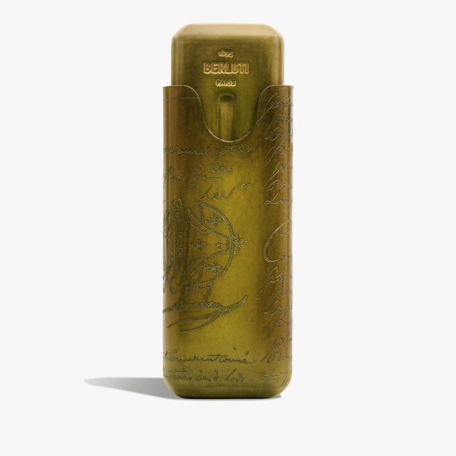 Cigar Case 2 Scritto Leather, JUNGLE GREEN, hi-res 1