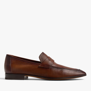 Lorenzo Kangaroo Leather Loafer, TABACCO, hi-res