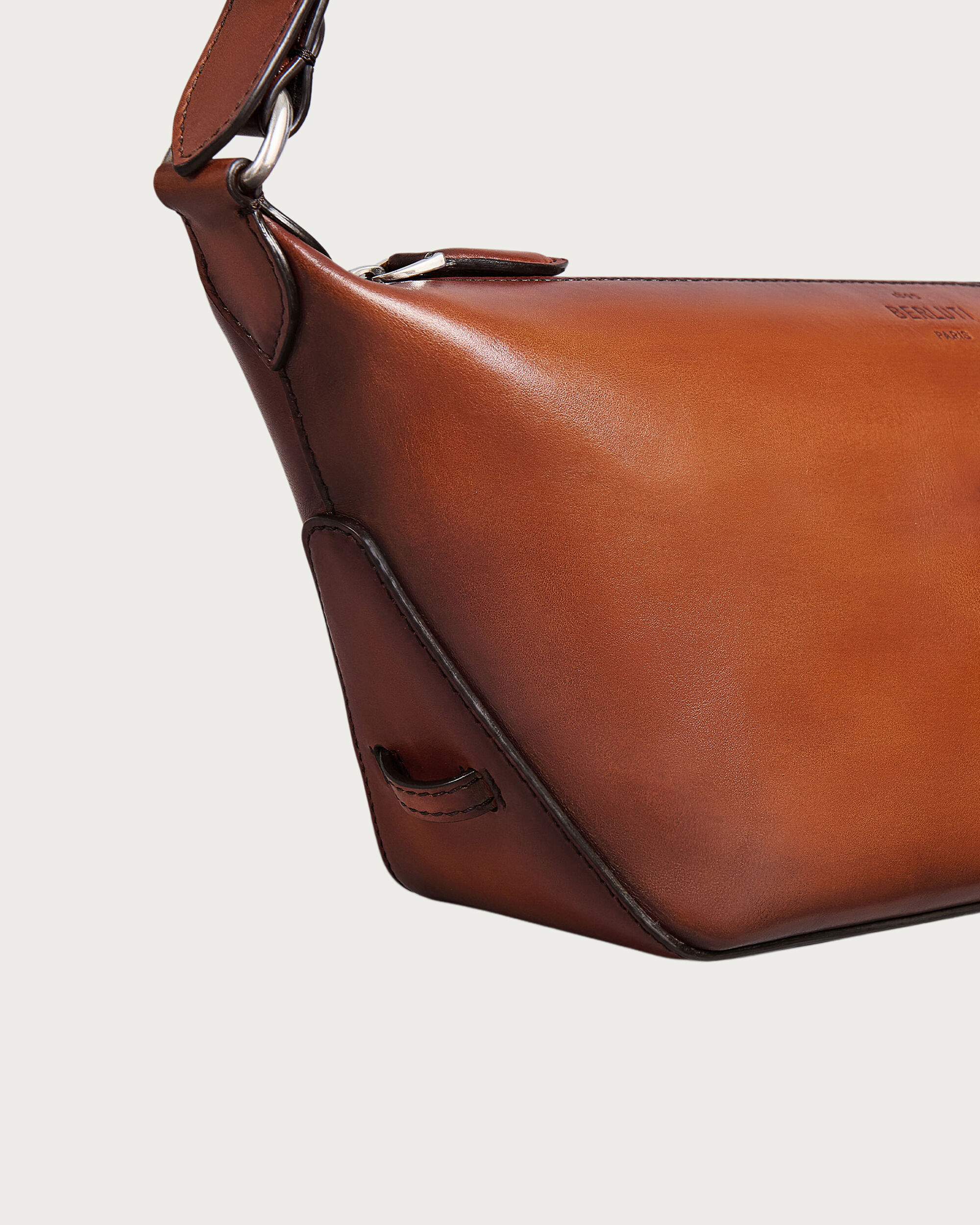 Toujours Soft Zipped Hobo XS Messenger, Arancio Vermiglio, hi-res