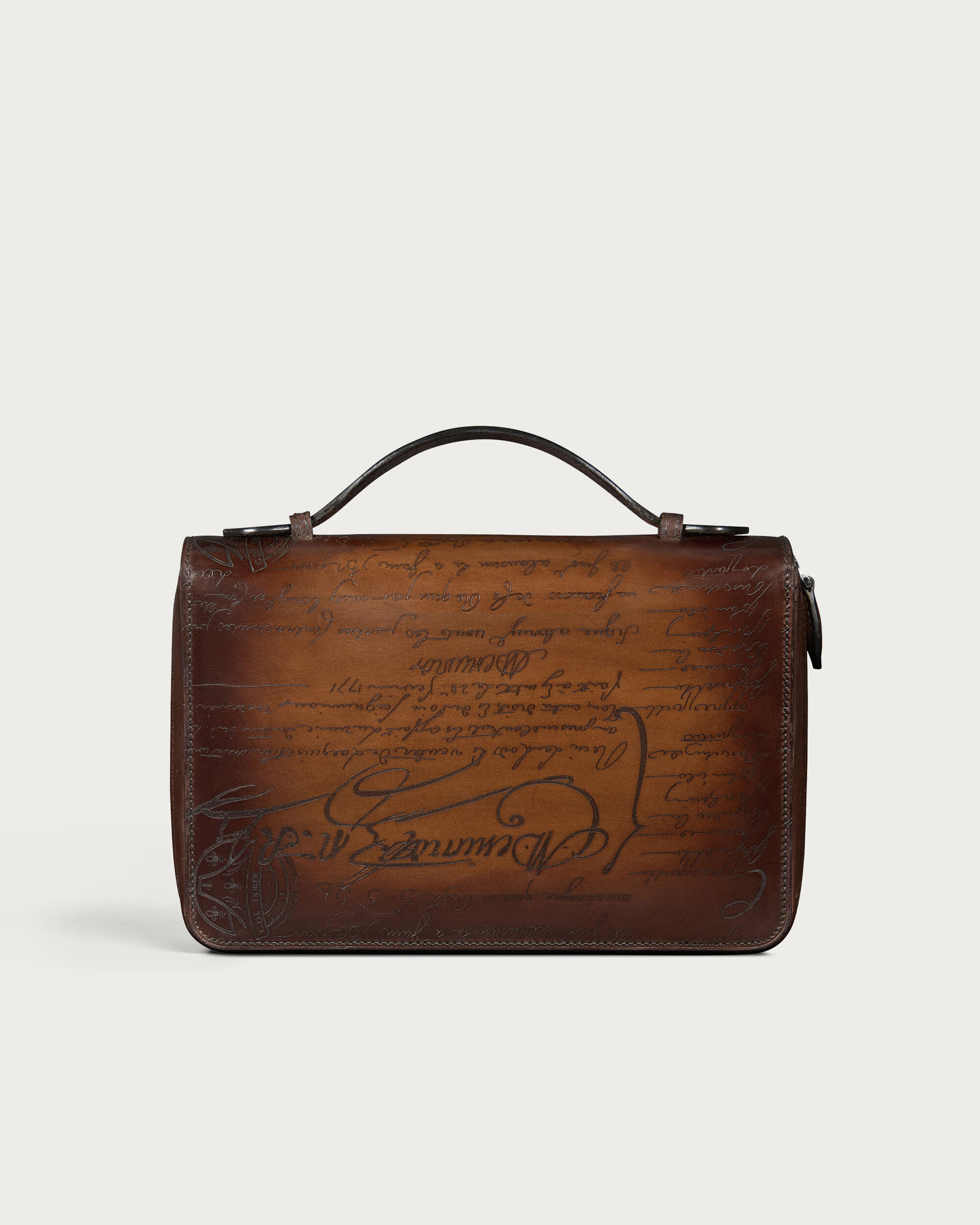 Itauba Wide Zipped Pouch, Cacao Intenso, hi-res