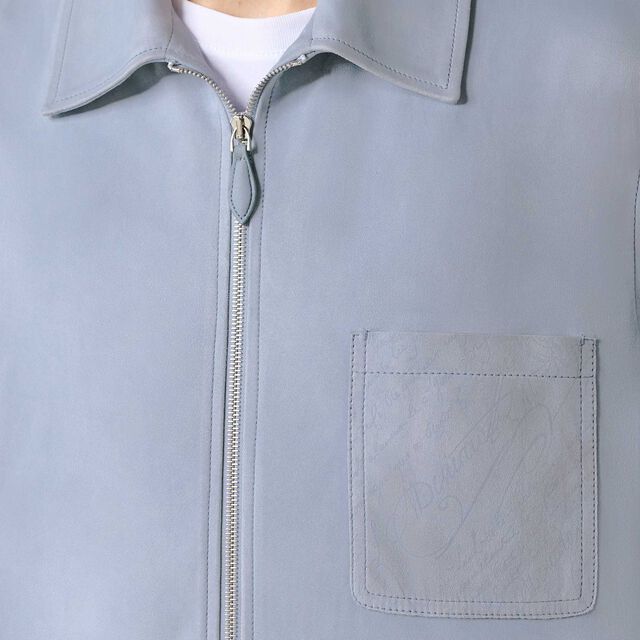 麂皮外套式衬衫, PALE BLUE, hi-res 6