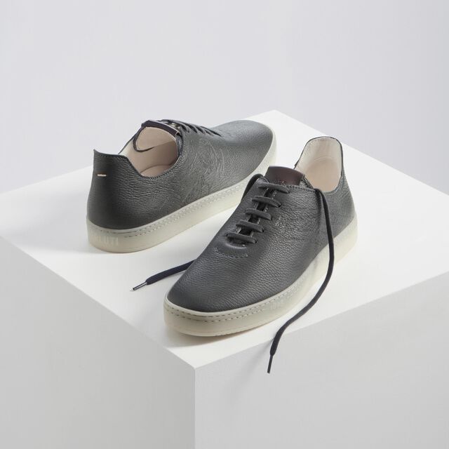 Eden Scritto Leather Sneaker, MYSTERIOUS GREY, hi-res 9