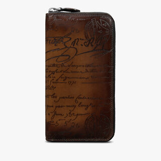 Itauba Scritto Leather Long Zipped Wallet Itauba Scritto Leather Long Zipped Wallet