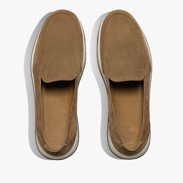 Echappée Suede Calf Loafer, DARK BEIGE, hi-res 3