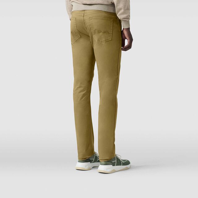 Slim Fit Garment Dye Jeans, GOLDEN BRONZE, hi-res 3