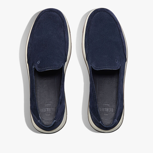 Echappée Suede Calf Loafer, BLU, hi-res 4
