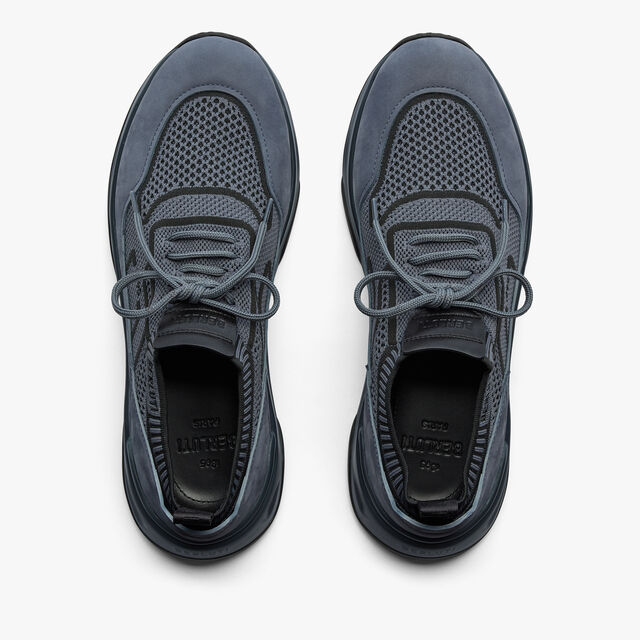 Shadow Knit, Nubuck Calf And Lagoon Calf Sneaker, PURPLE CLOUD, hi-res 3