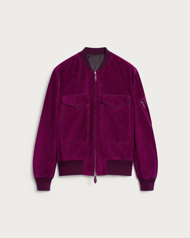Bomber Jacket, Purple Fushia, hi-res