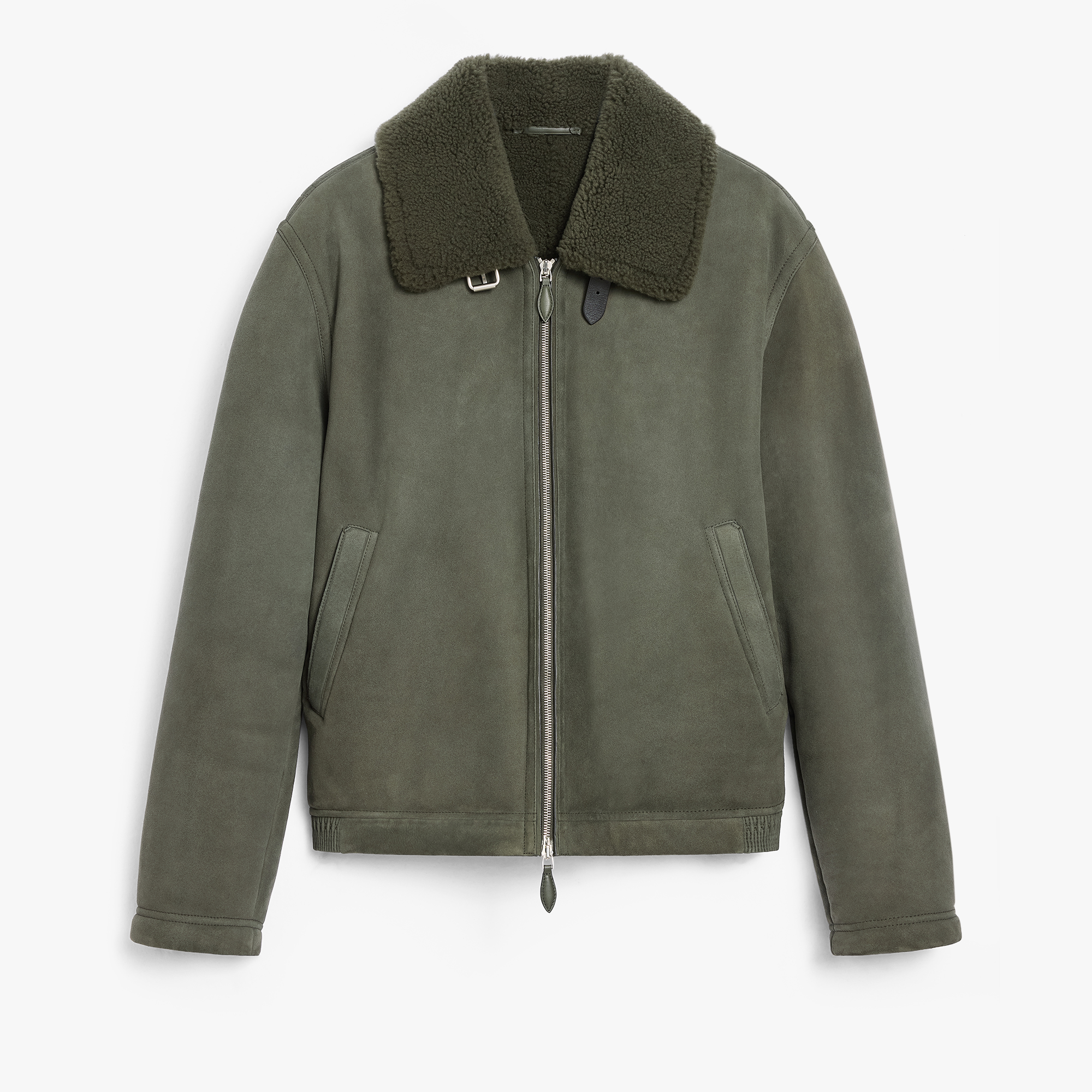 Shearling Blouson, FOREST GREEN, hi-res