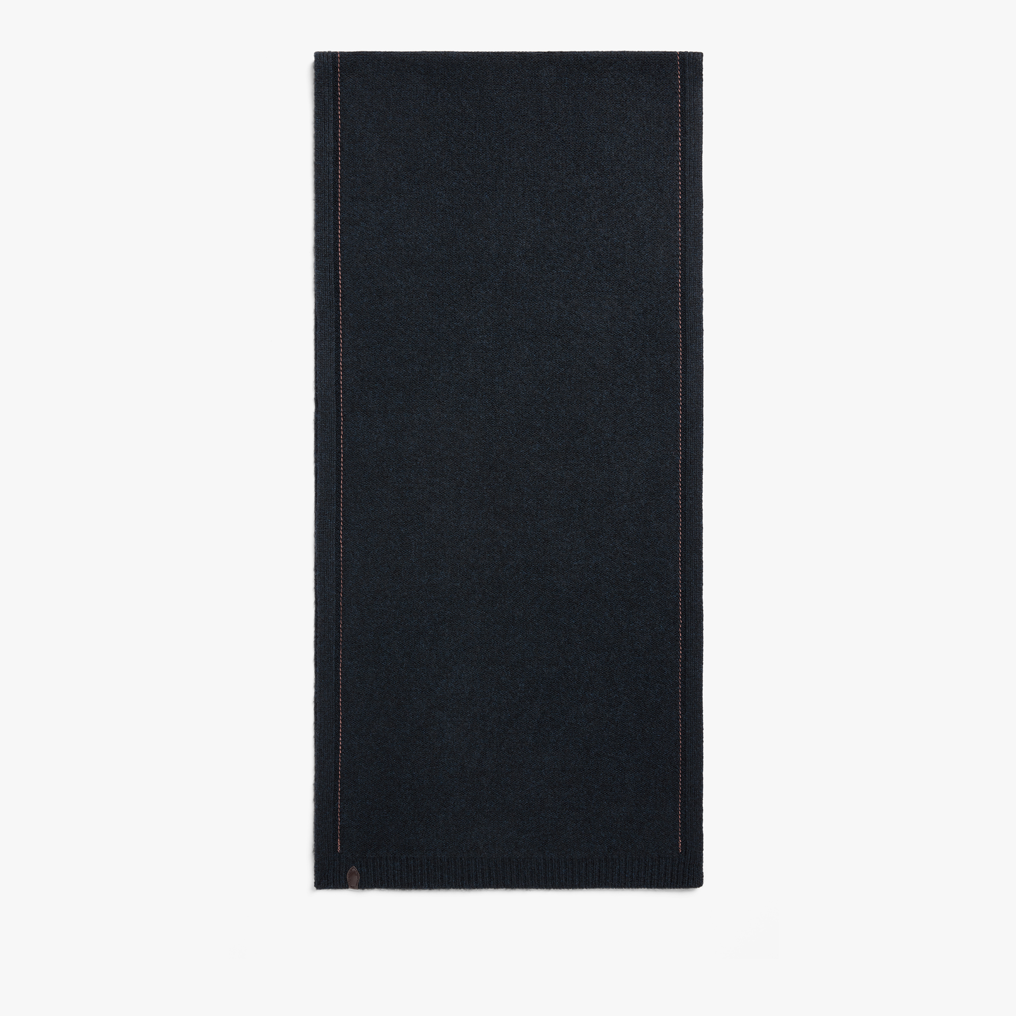Leather Braiding Scarf, COLD NIGHT BLUE, hi-res