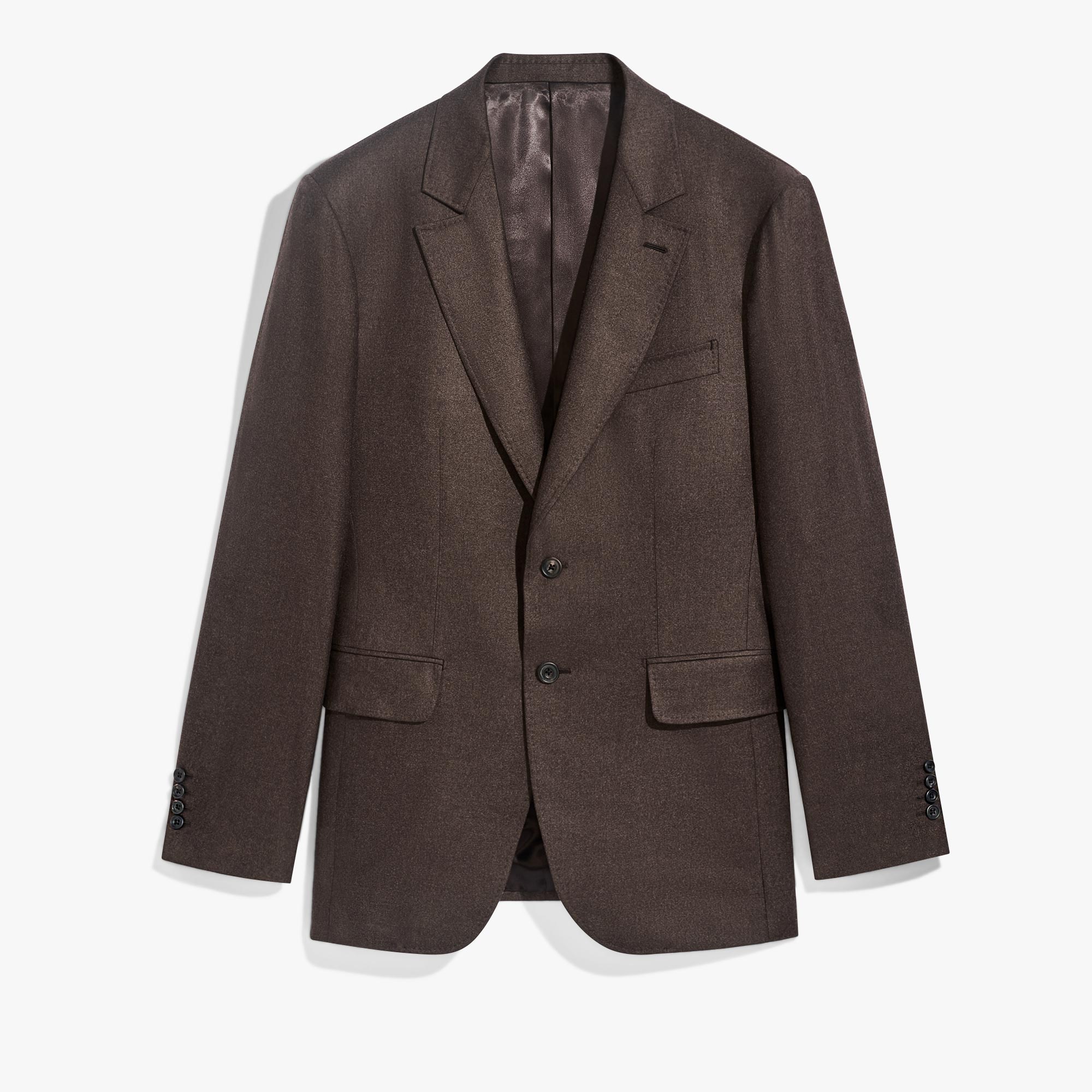 Formal Wool Jacket, DARK TAUPE, hi-res