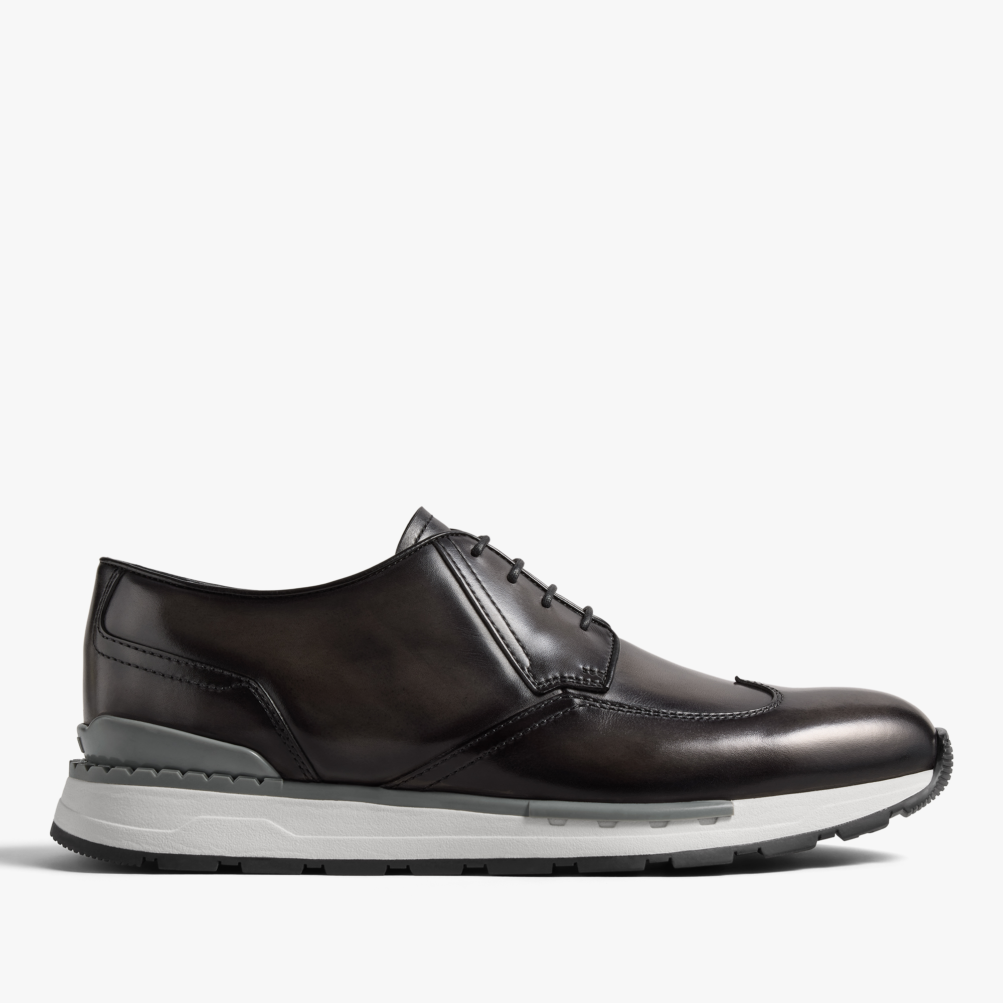 Fast Track Leather Sneaker, NERO GRIGIO, hi-res