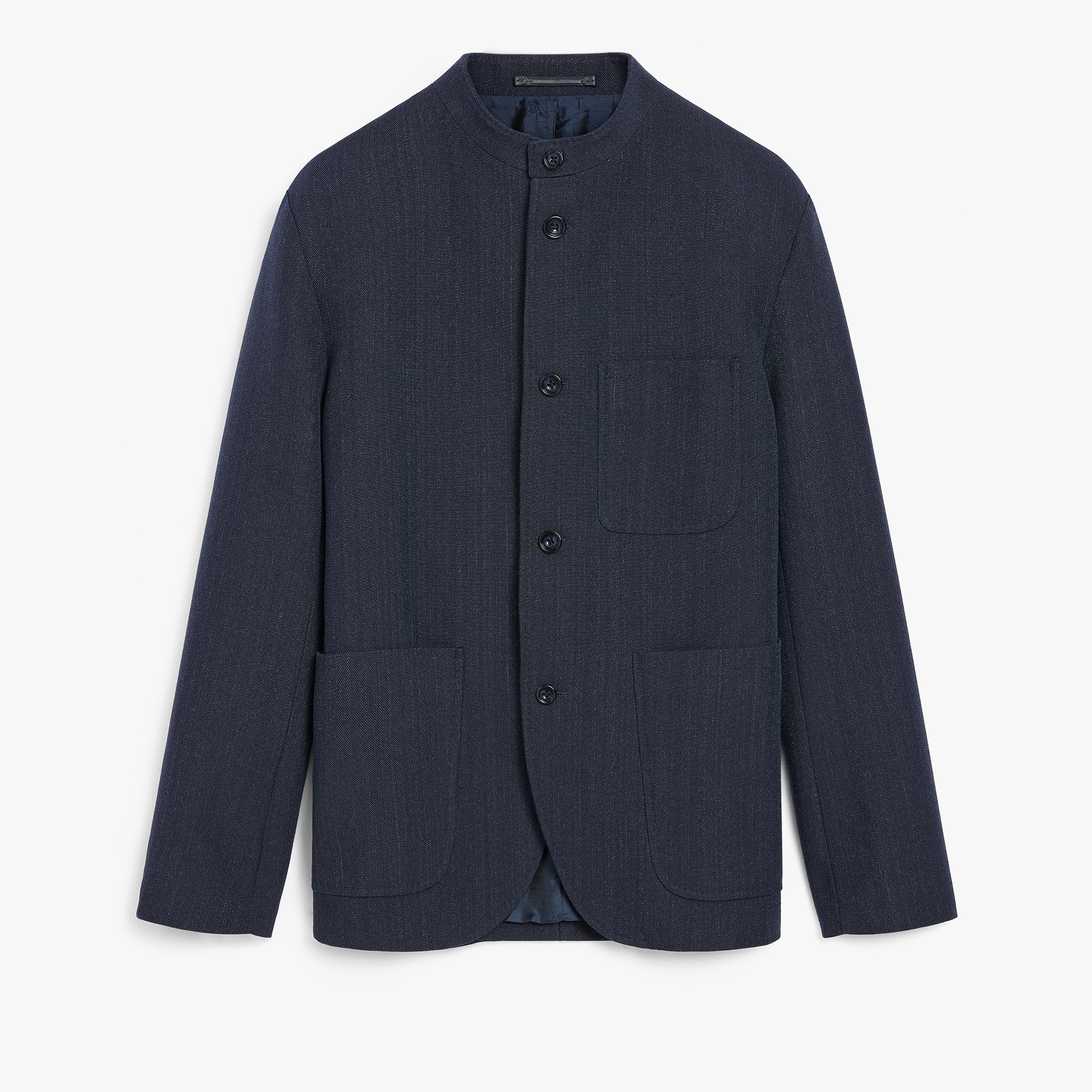 Wool Gabardine Forestière, BLUE INDIGO, hi-res