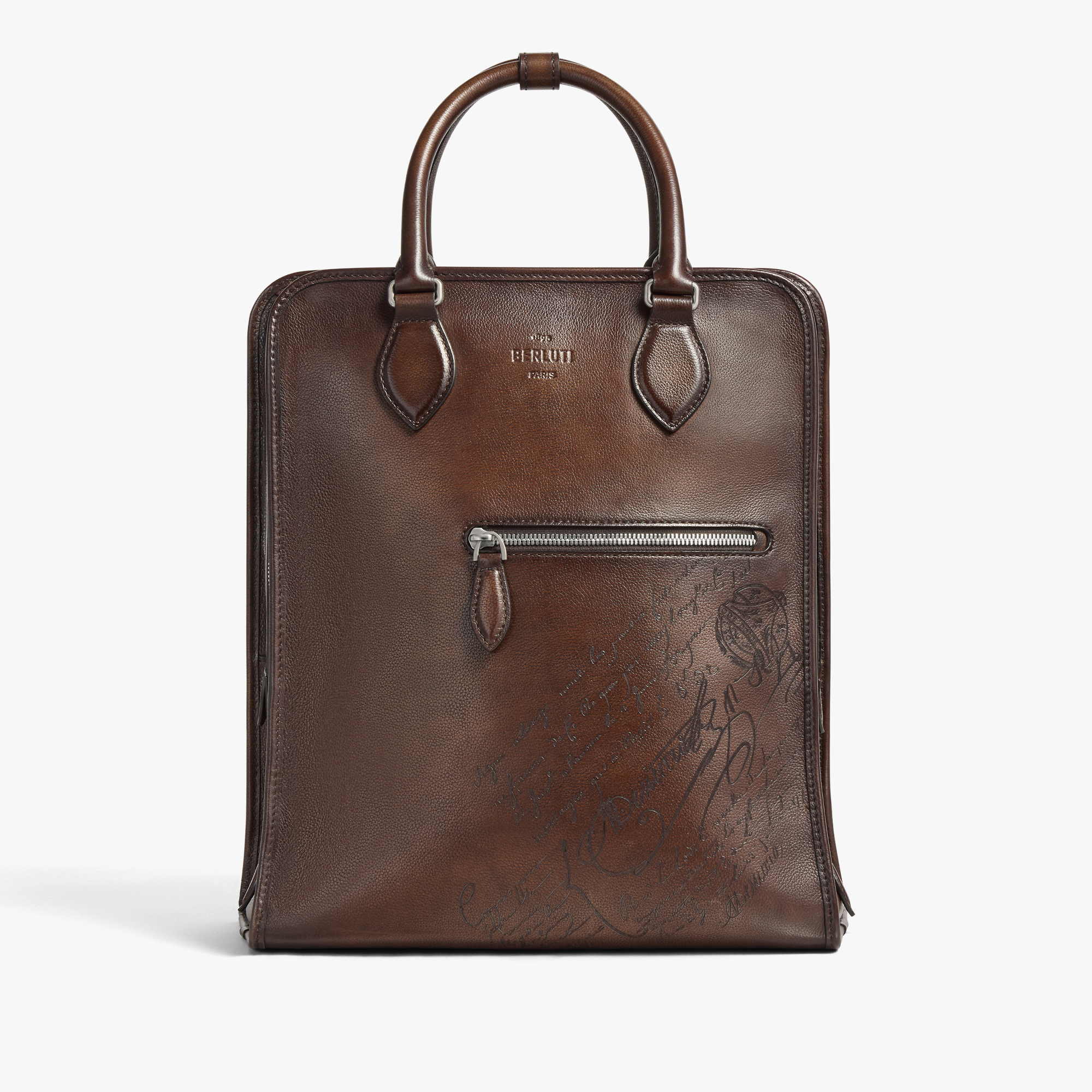 Premier Jour Backpack In Scritto Leather, SOFT BROWN, hi-res