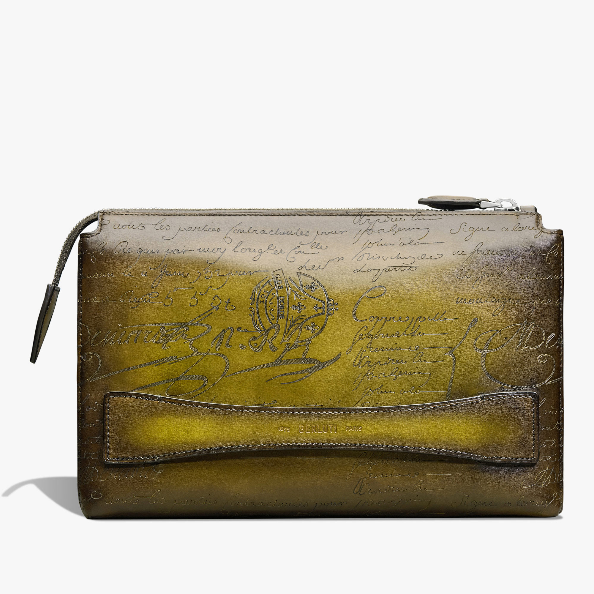 Tersio Scritto Leather Pouch, JUNGLE GREEN, hi-res