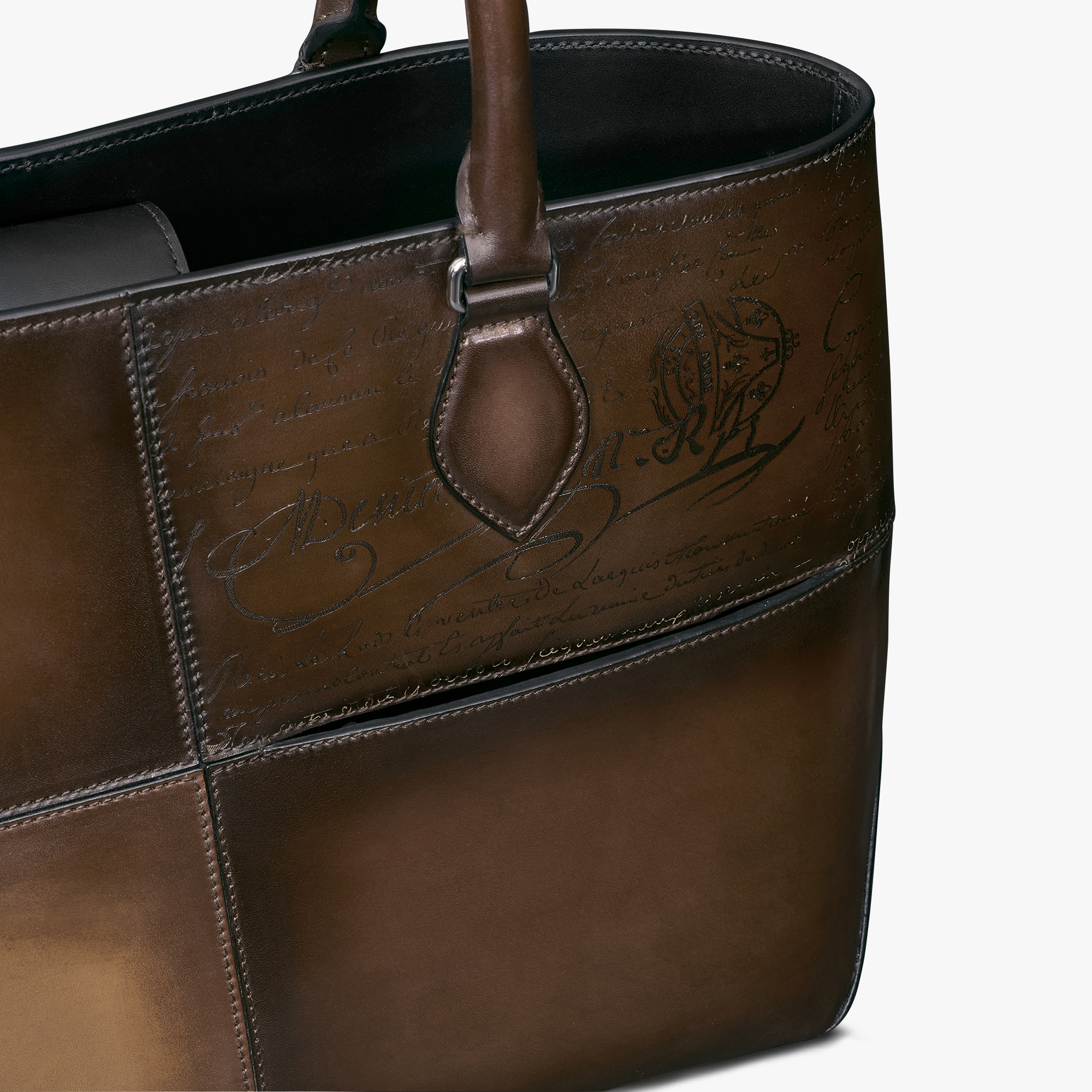 【Japan Exclusive】Toujours Mini Scritto Leather Tote Bag | Berluti 