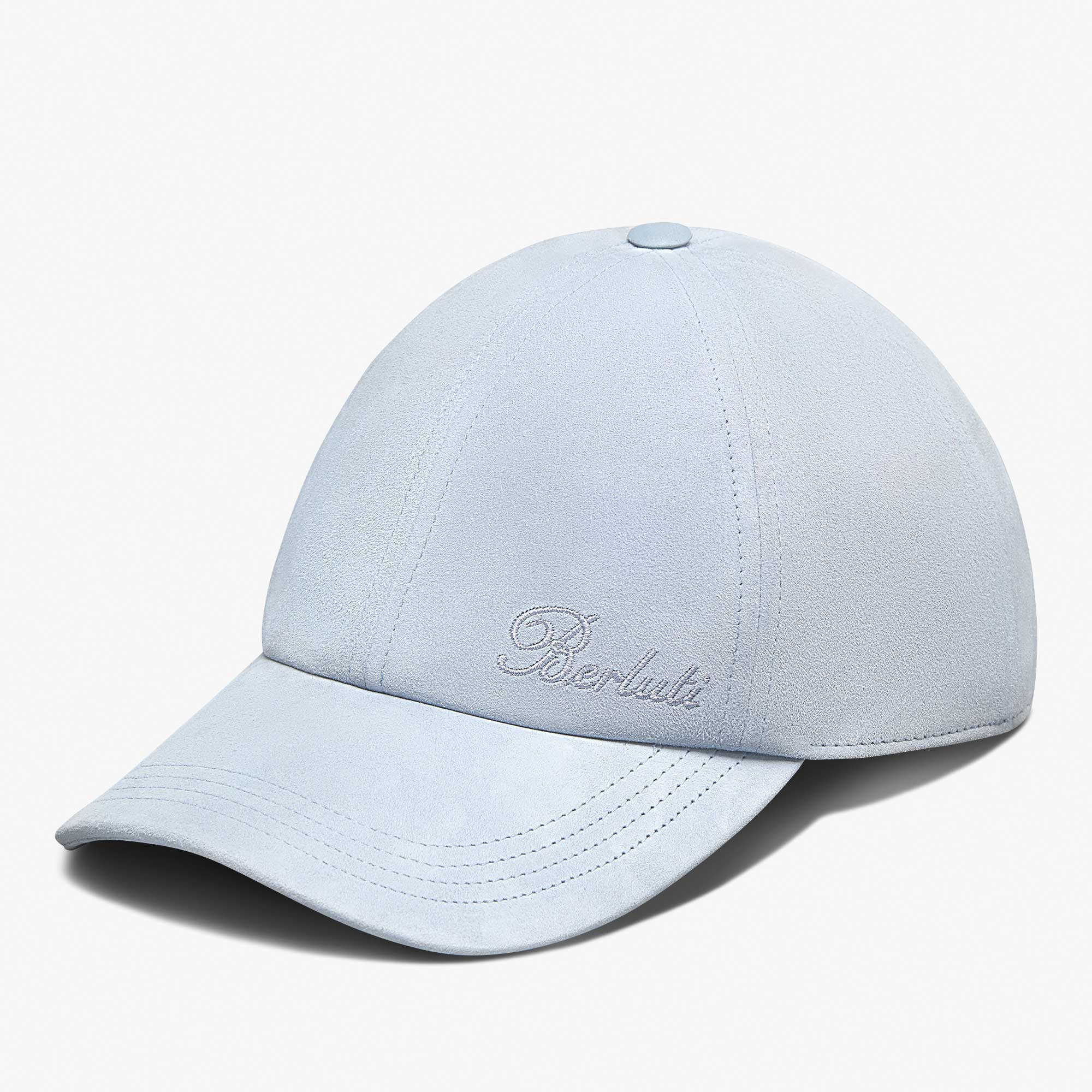 Casquette Berluti Thabor En Suède, PALE BLUE, hi-res