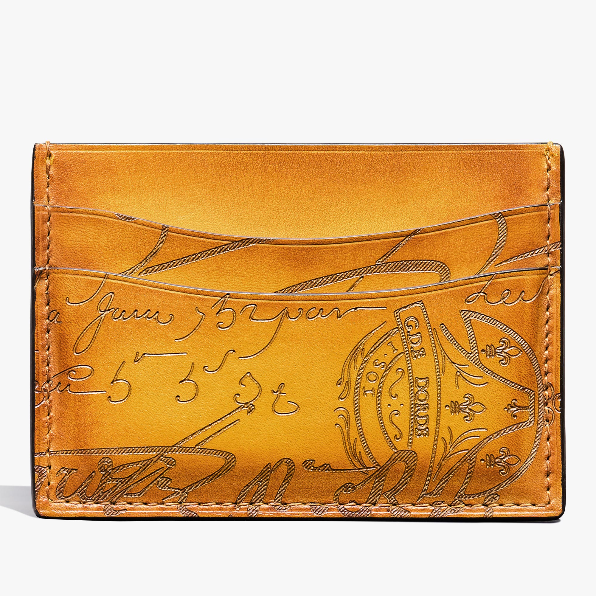 Porte-Cartes Bambou Neo En Cuir Scritto, MIMOSA, hi-res