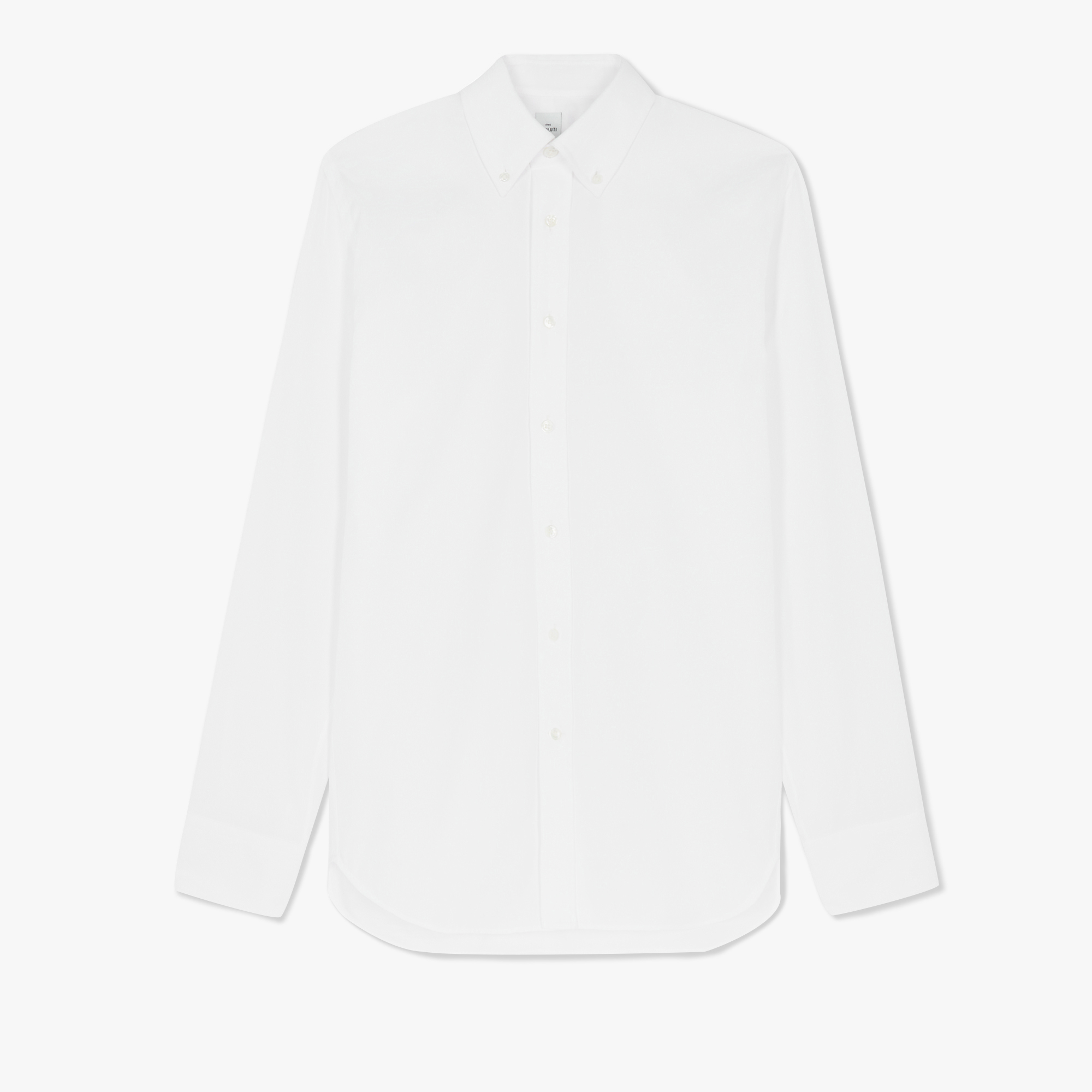 棉质Scritto图纹Alessandro Buttondown衬衫, BLANC OPTIQUE, hi-res