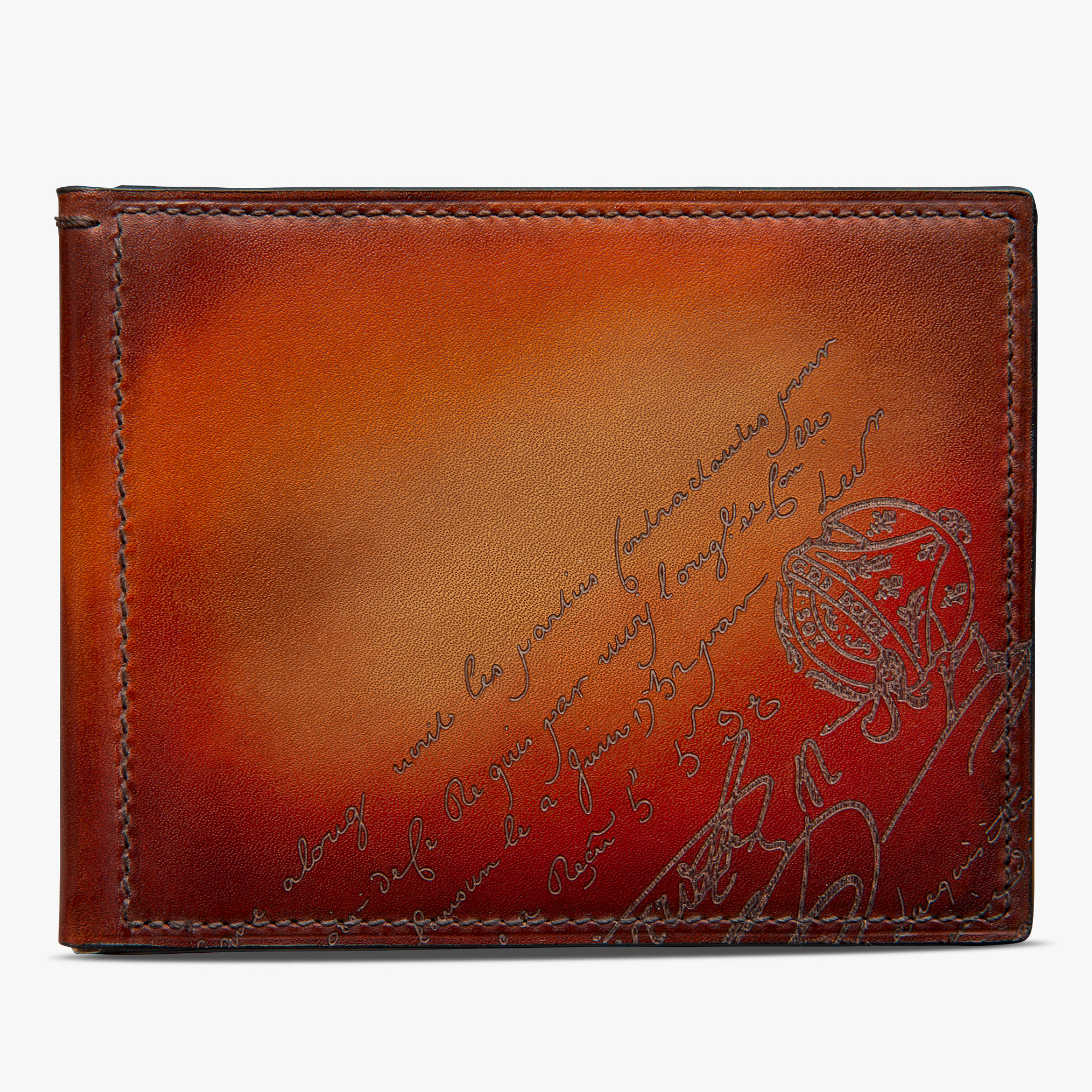 Figure Scritto Leather Wallet | Berluti JP