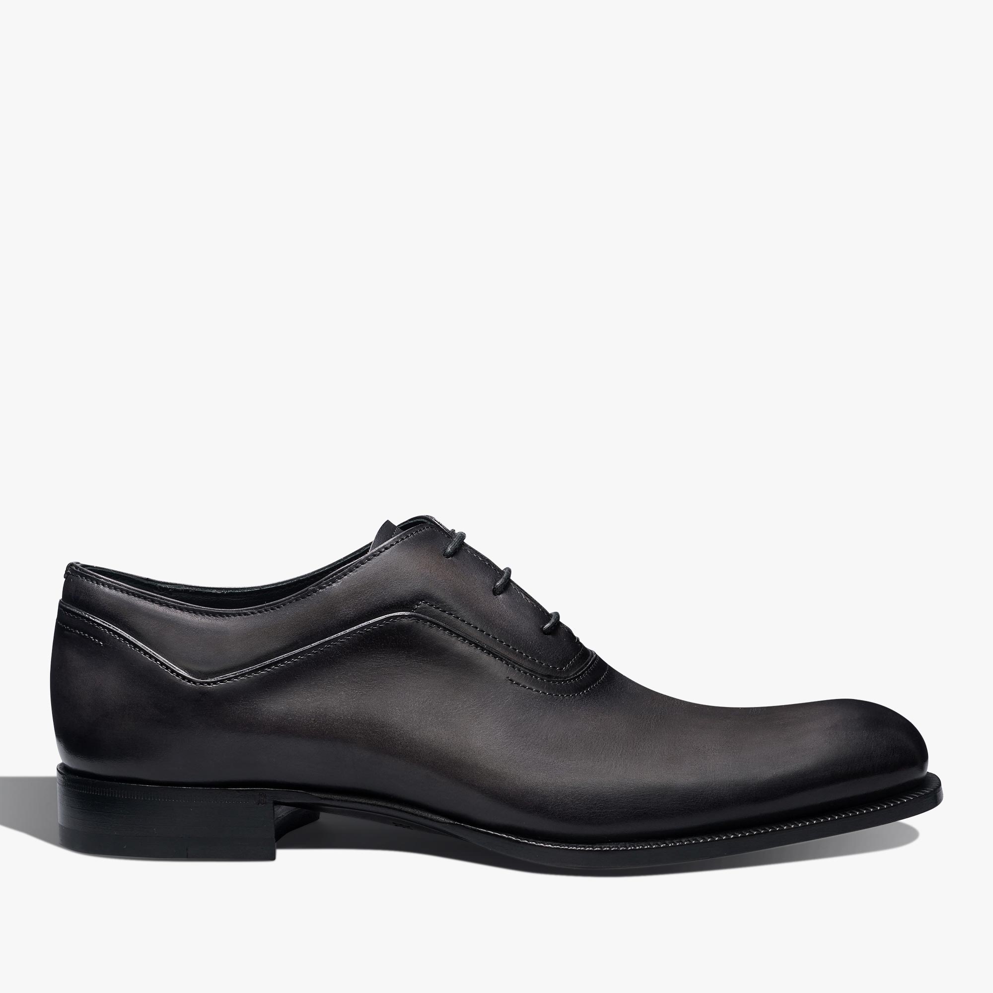 Profil皮革牛津鞋, NERO GRIGIO, hi-res