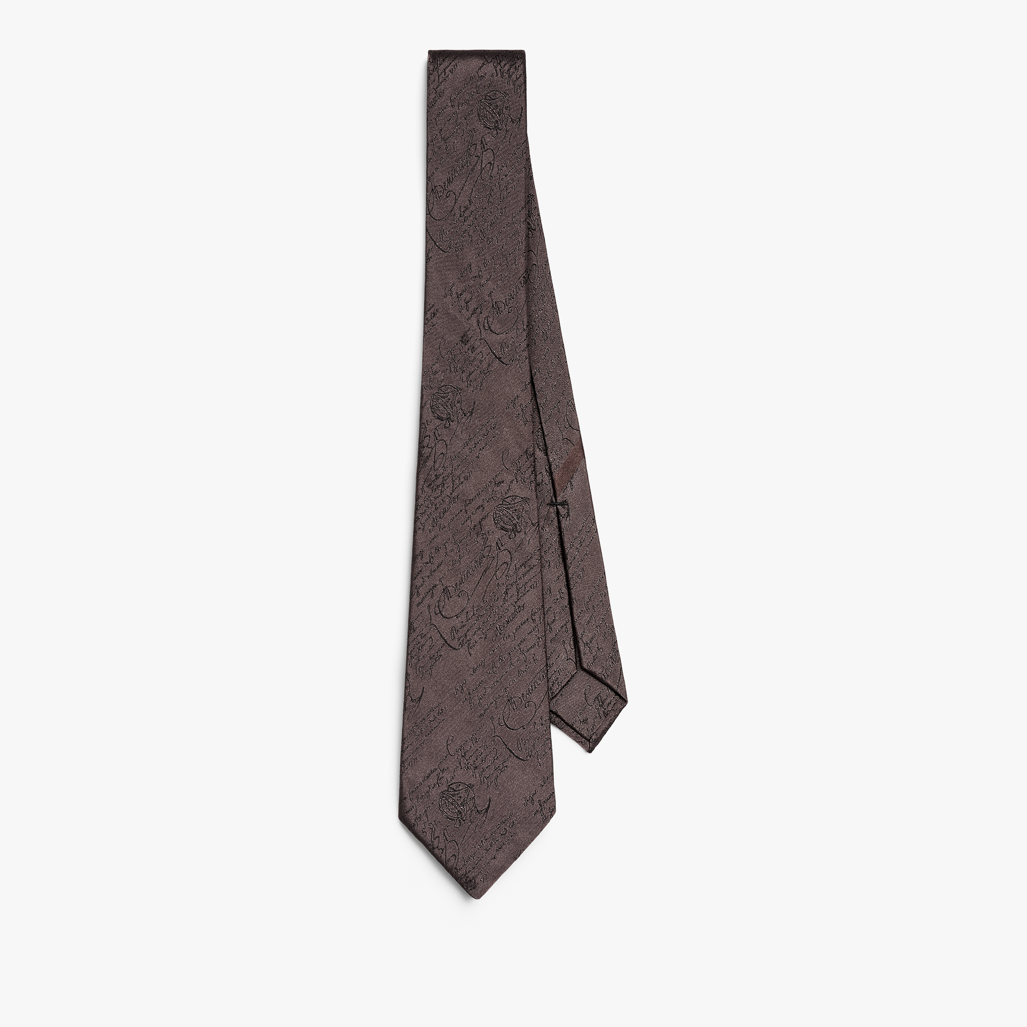 Classic Scritto Tie, SIGNATURE BROWN, hi-res