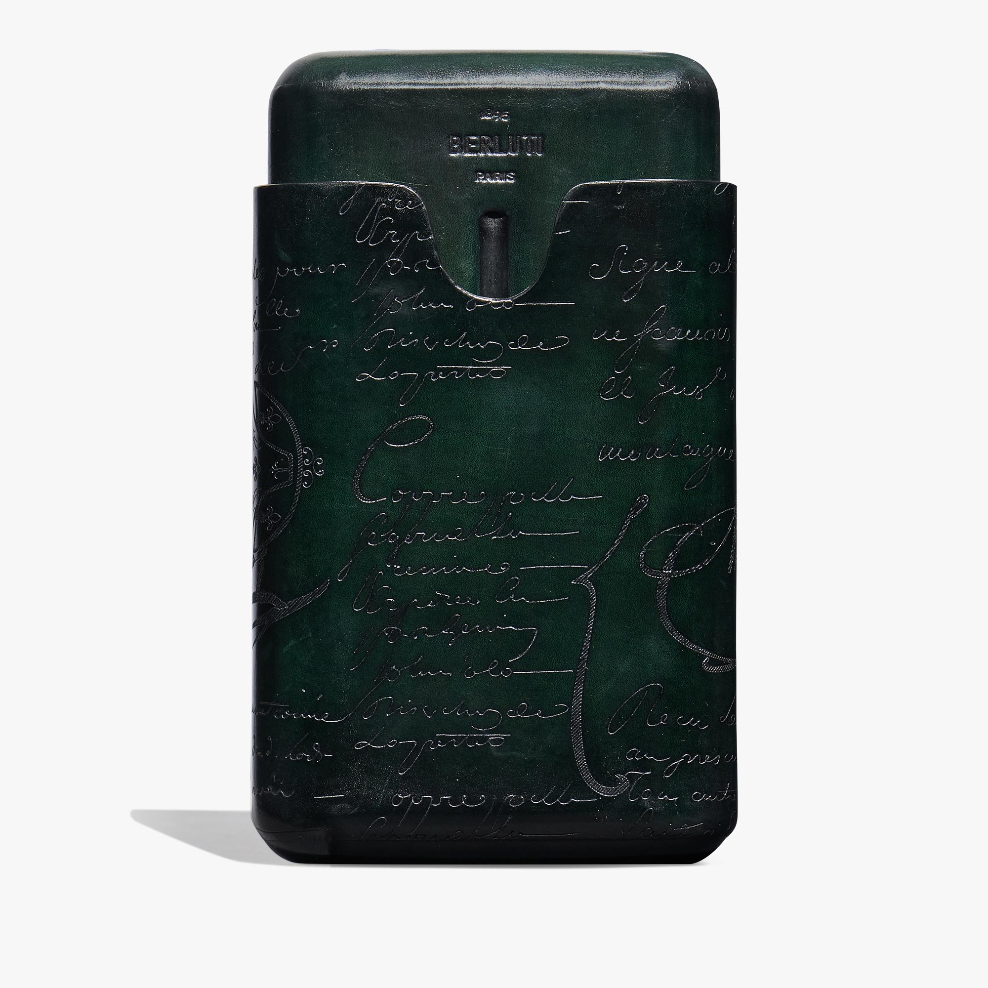 Cigar Case 4 Scritto Leather, OPUNTIA, hi-res