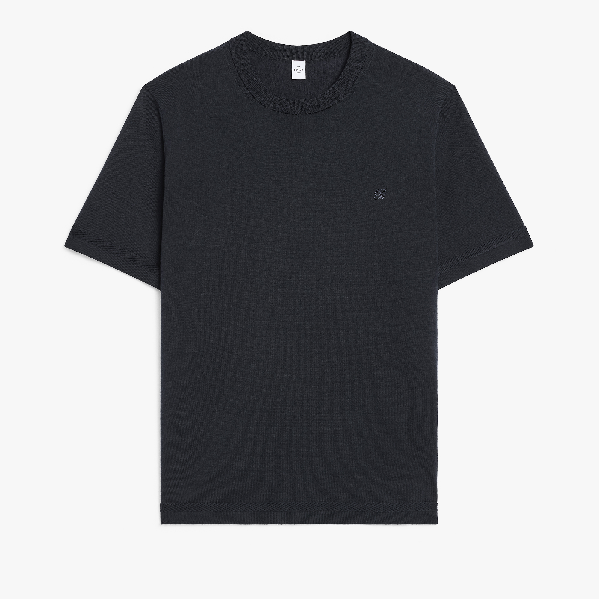 B-Thabor Short Sleeves Crewneck, NERO BLUE, hi-res