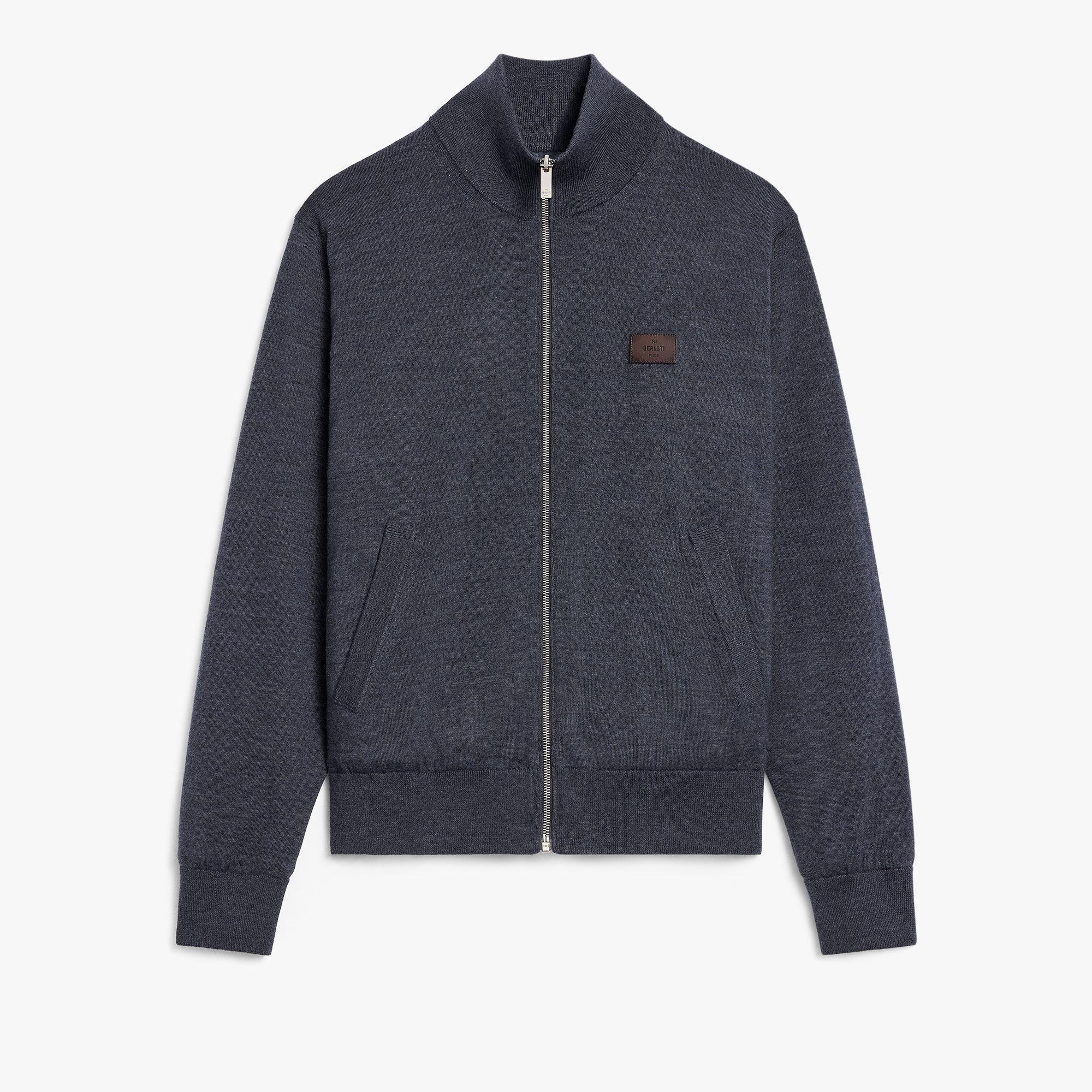 Reversible Wool & Scritto Nylon Blouson, PURPLE CLOUD, hi-res