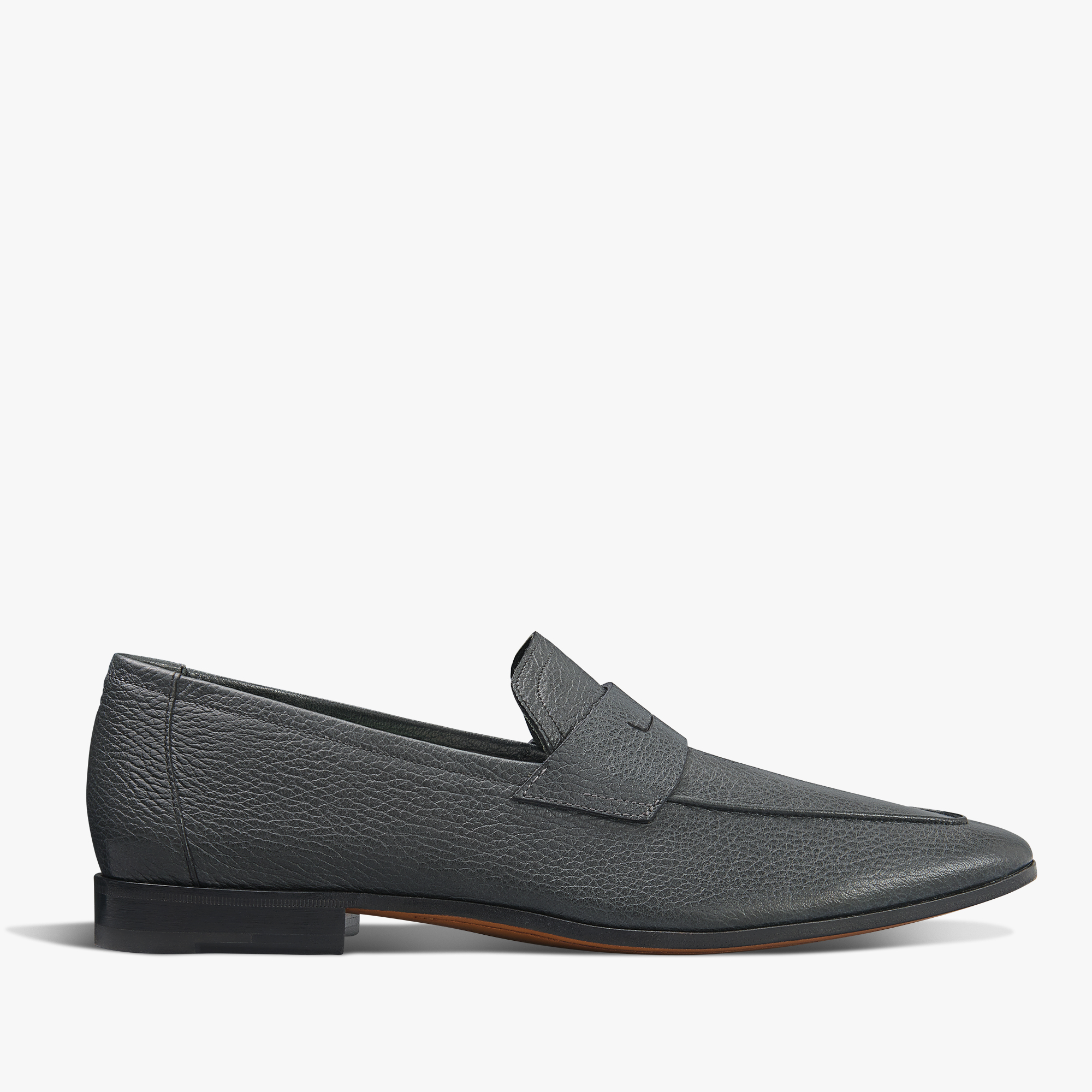 Lorenzo Goat Leather Loafer, CARBON GREY, hi-res