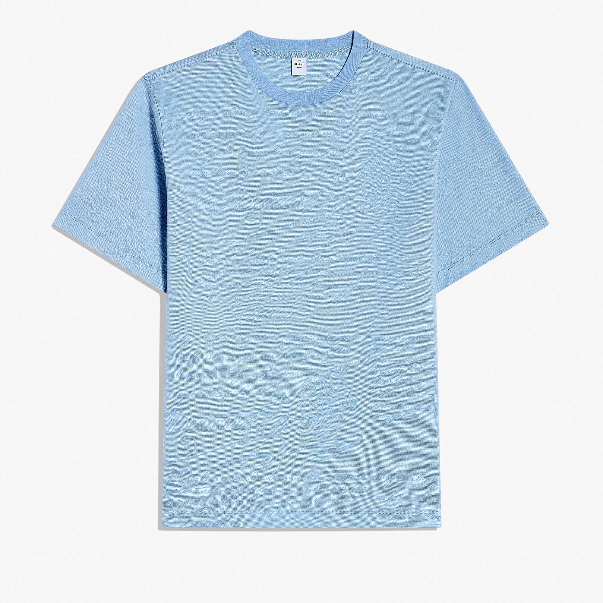 Scritto Pique T-Shirt, PALE BLUE, hi-res