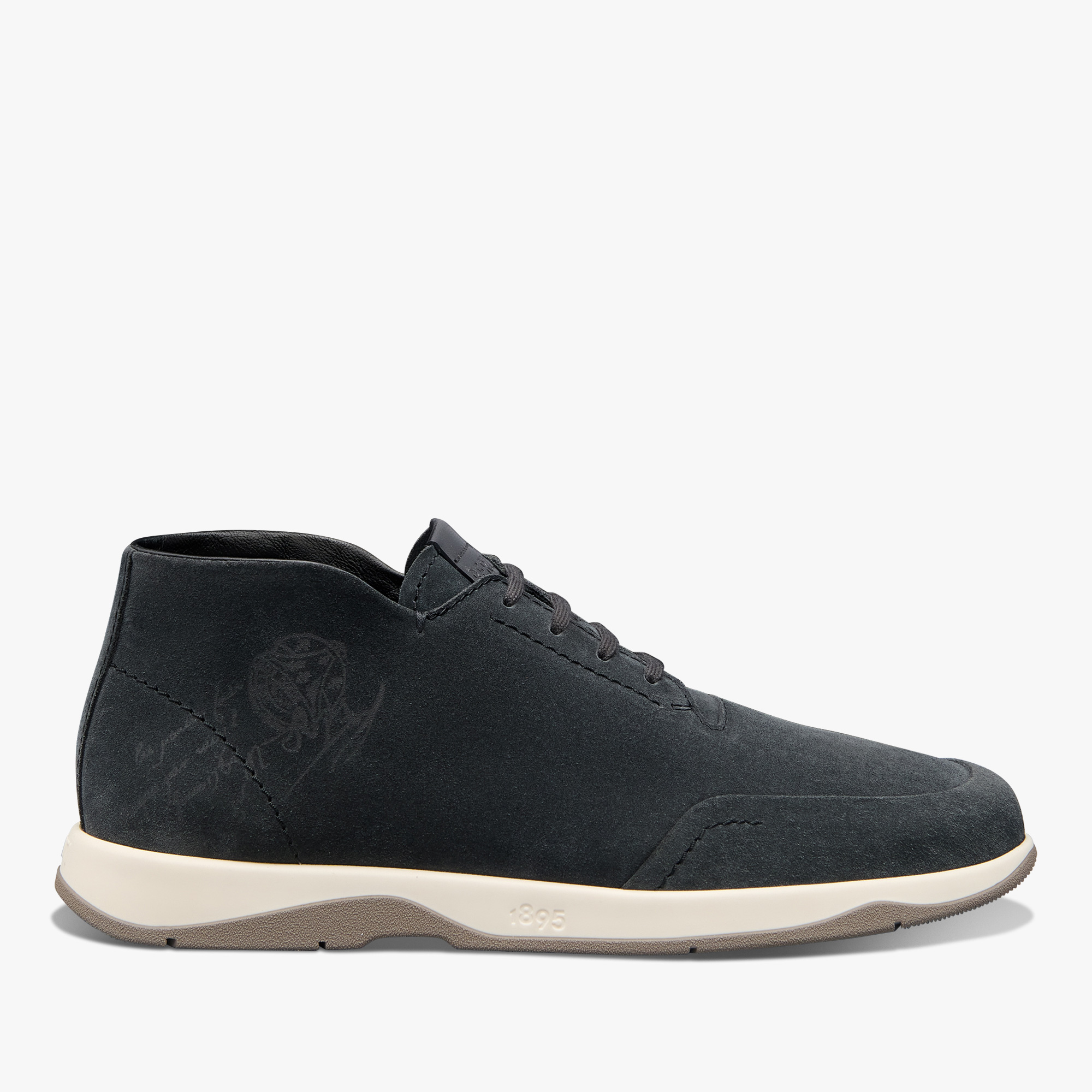Echappee Scritto Suede Calf Derby, ASPHALT, hi-res