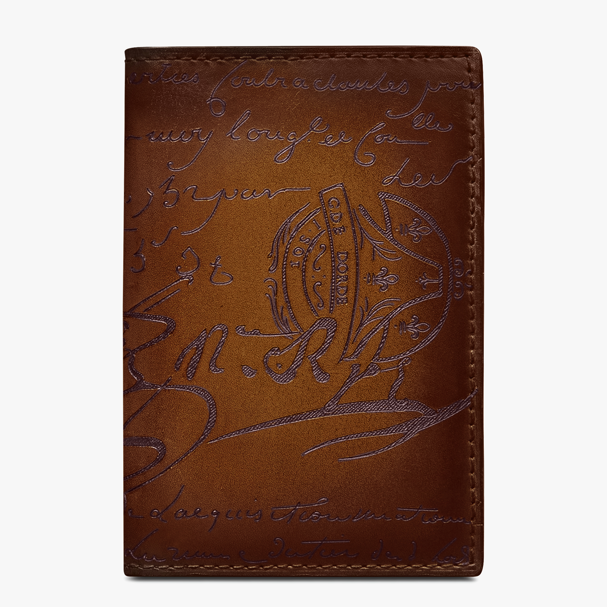 Porte-Cartes Jagua En Cuir Scritto, CACAO INTENSO, hi-res