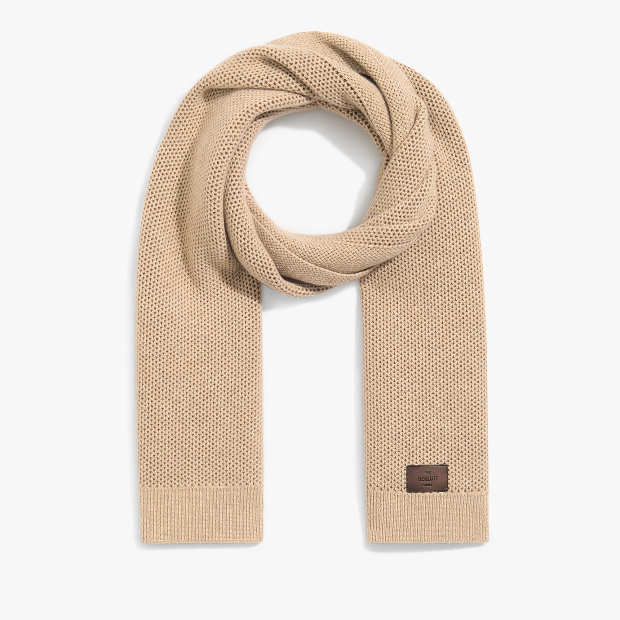 Wool & Cashmere Scarf, FLUFFY BEIGE, hi-res