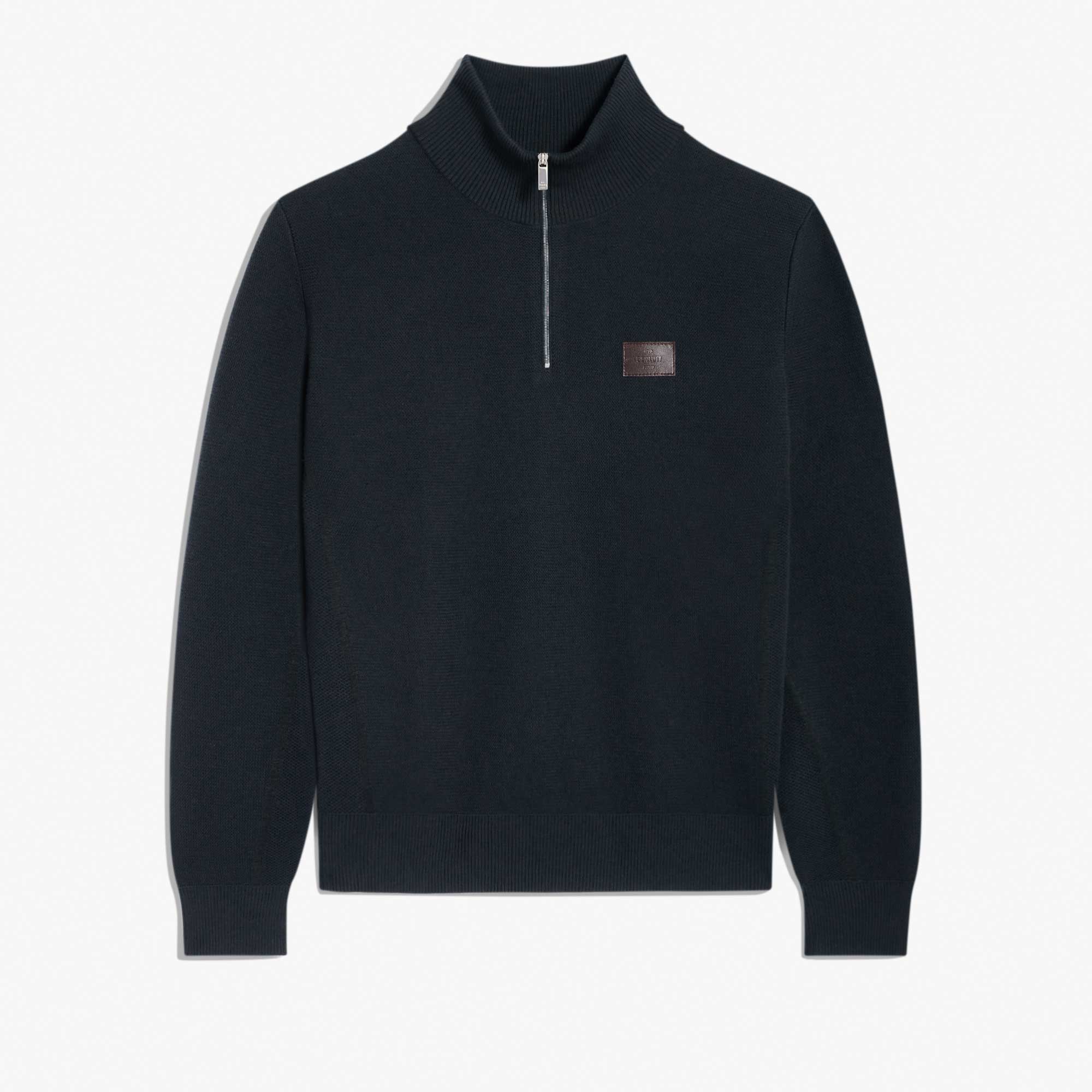 Half Zip Shadow, NAVY, hi-res