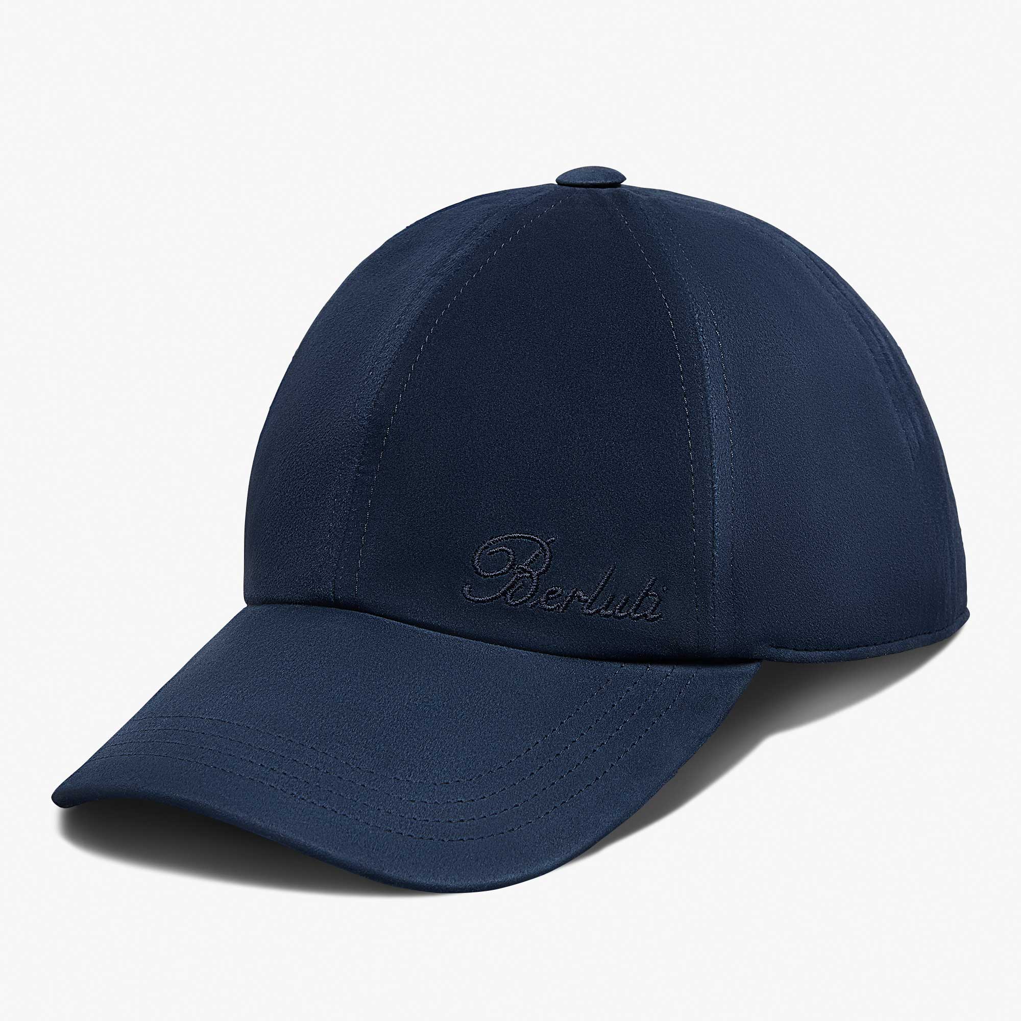 Casquette Berluti Thabor En Suède, BLUE NIGHT SKY, hi-res