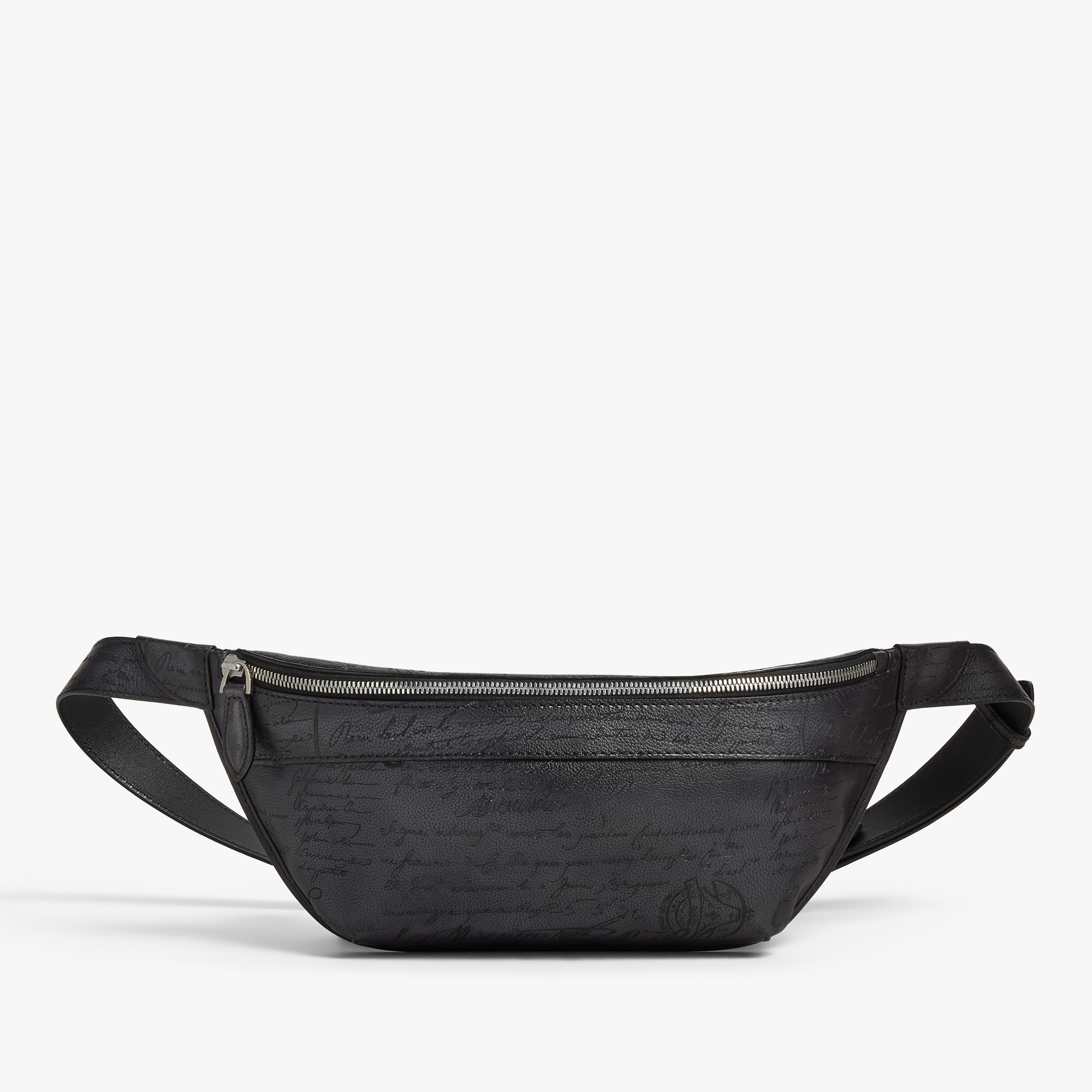 Rider Scritto Leather Belt Bag, NERO GRIGIO, hi-res