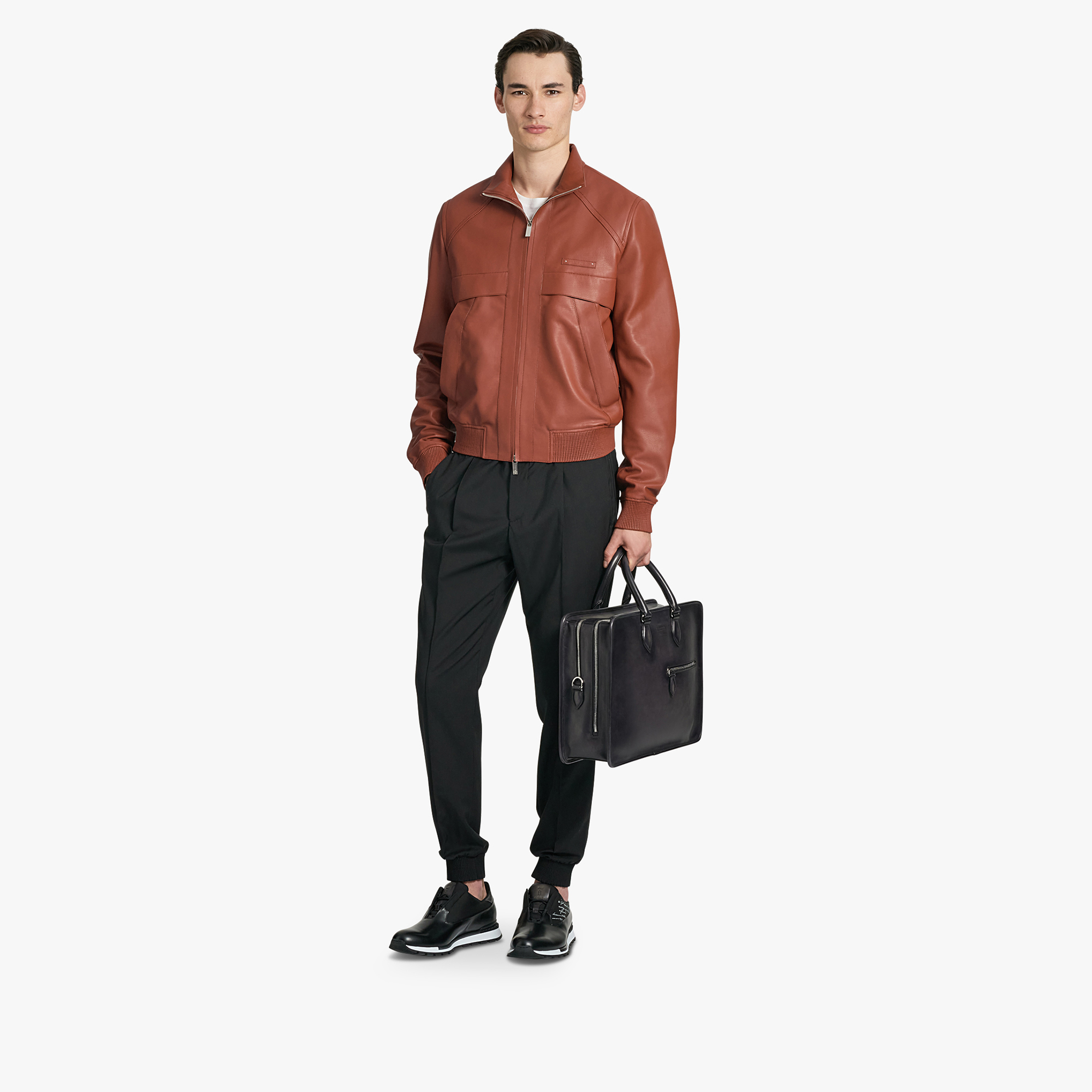 Deux Jours Leather Briefcase | Berluti FI