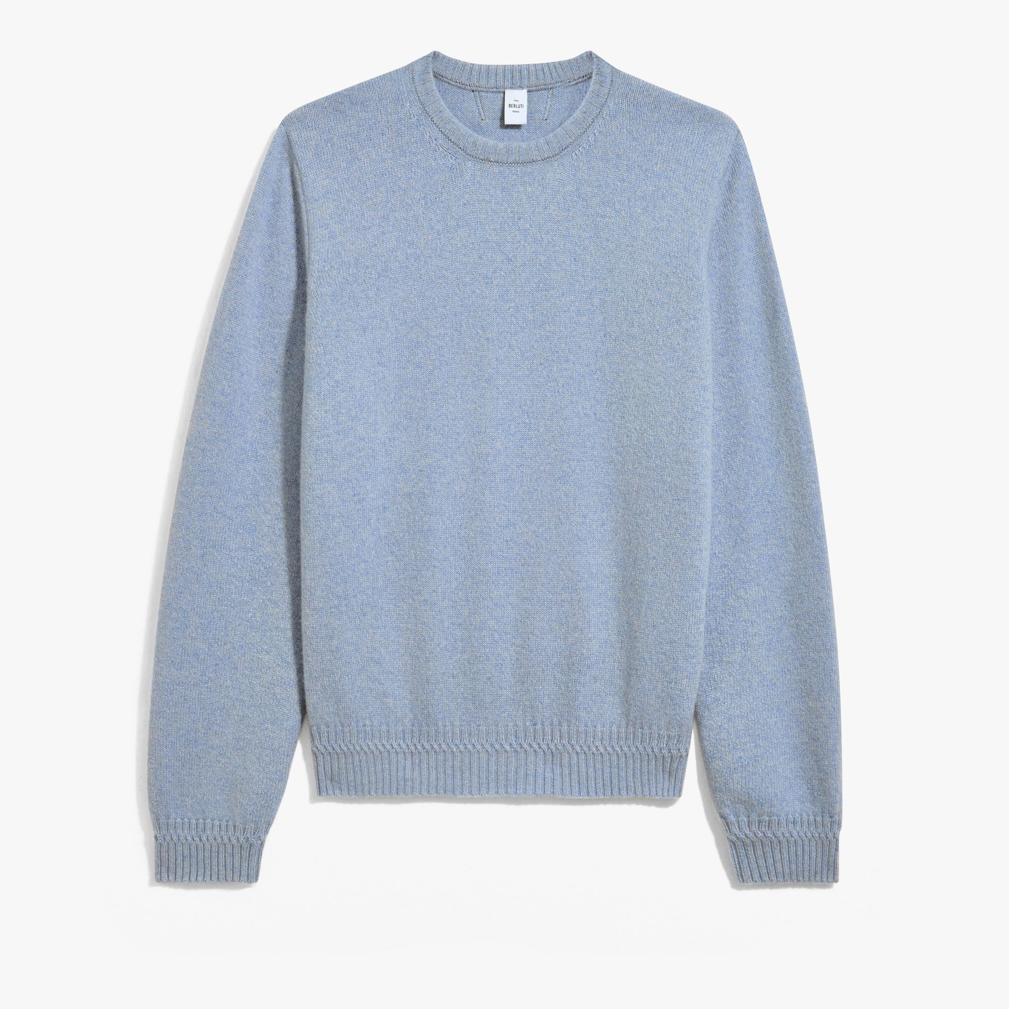 Classic Cashmere Crewneck, FROSTED BLUE, hi-res