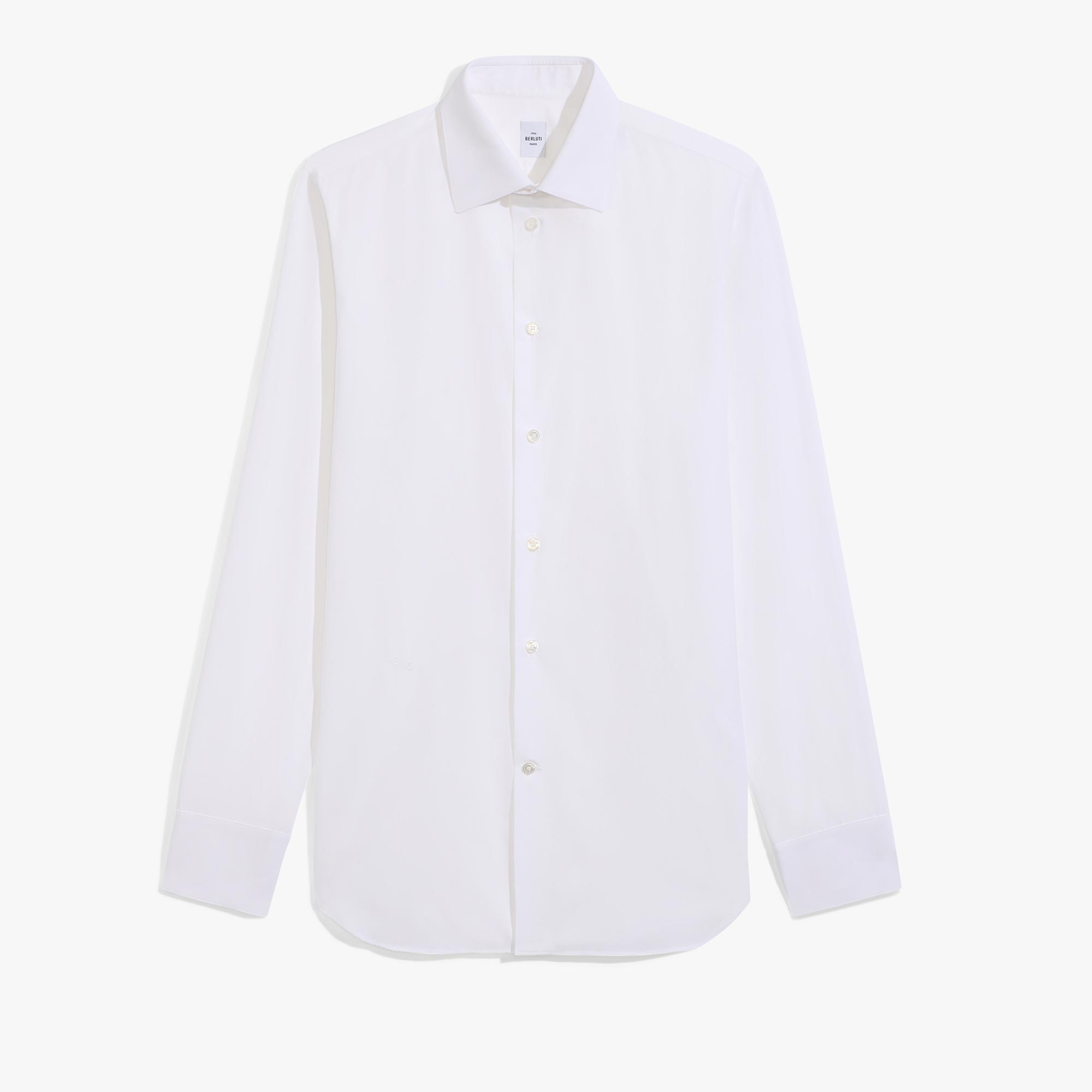 棉府绸alessandro衬衫, PAPER WHITE, hi-res