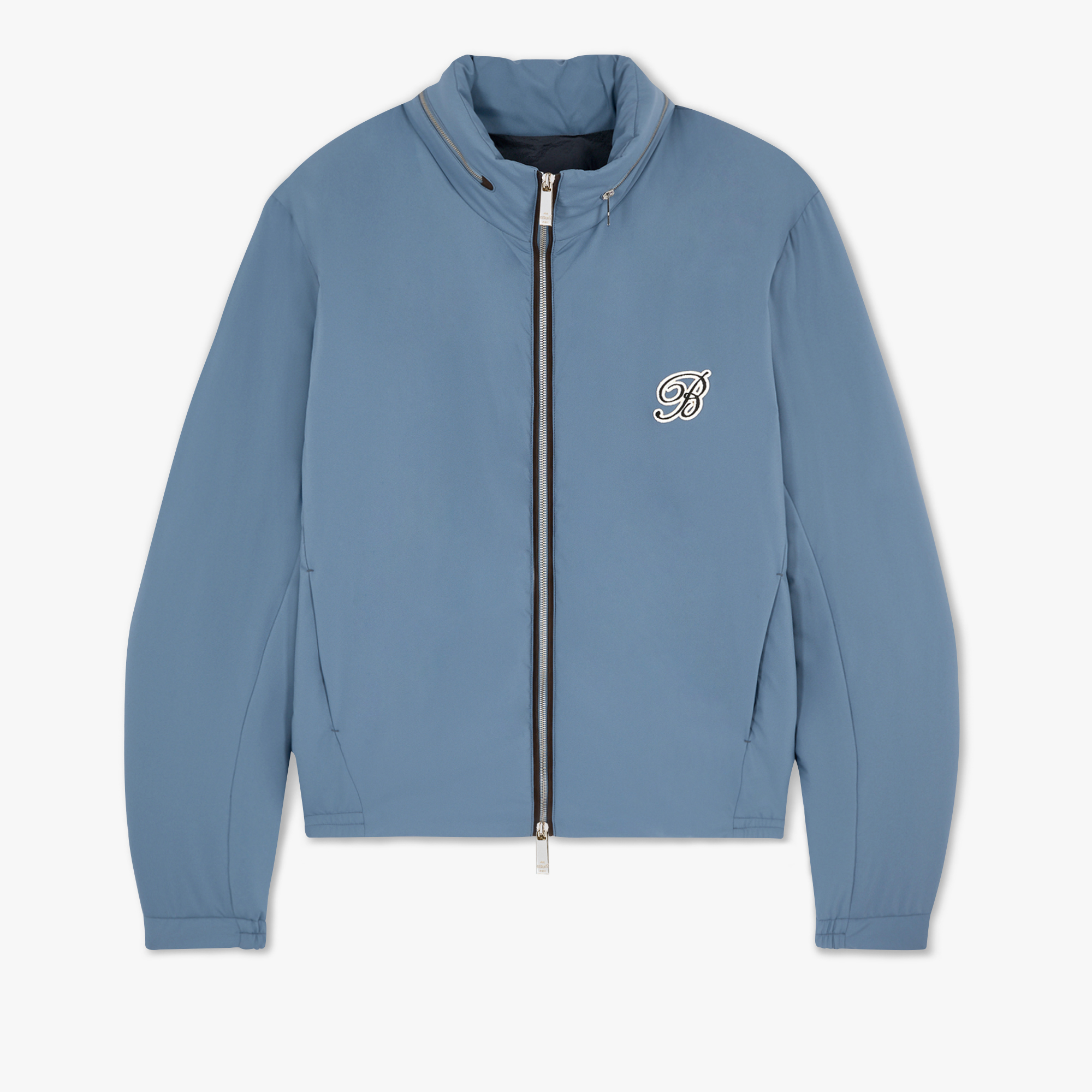 경량 나일론 웜업 골프 재킷, STORM BLUE, hi-res