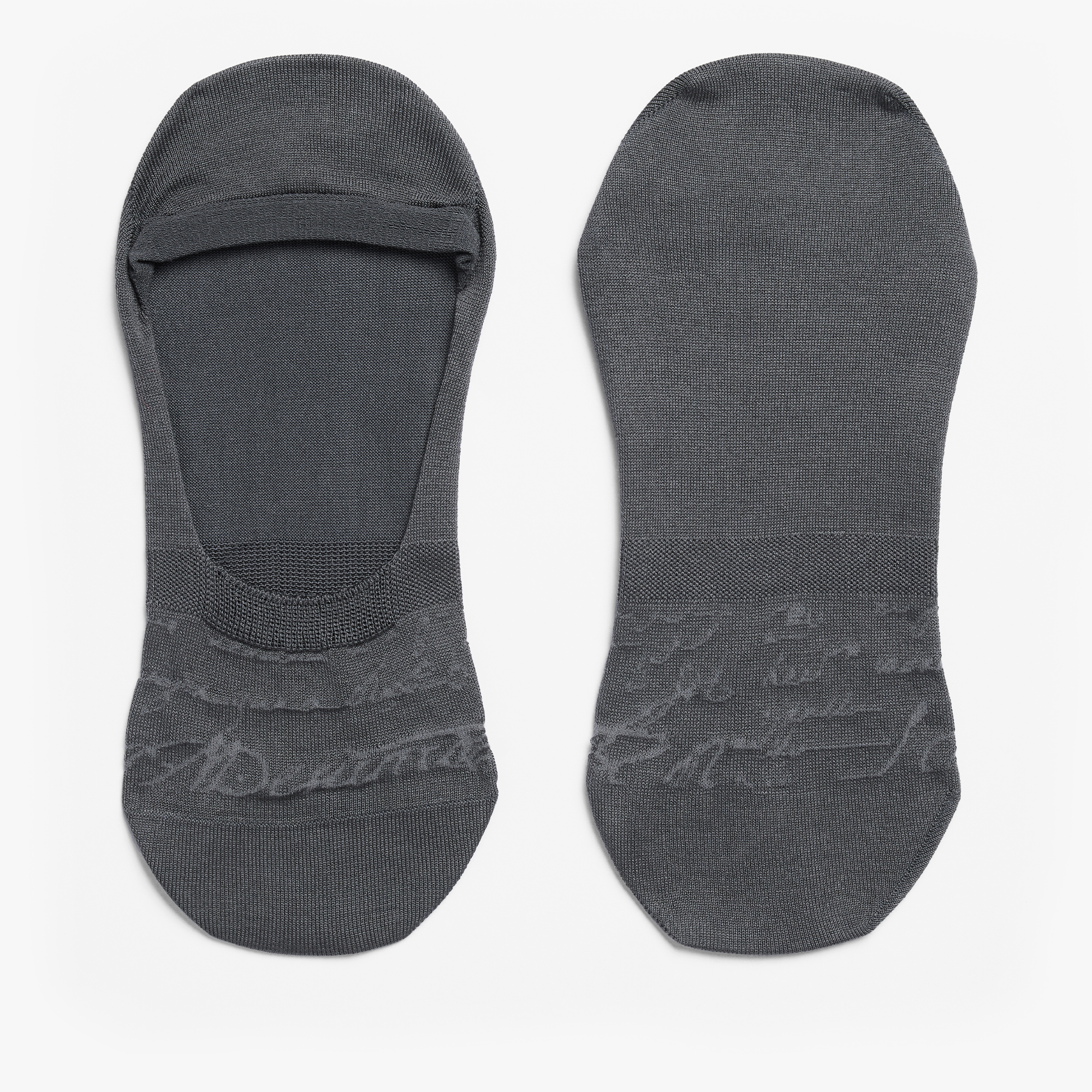 Shadow Cotton Ghost Socks, DARK LEAD, hi-res