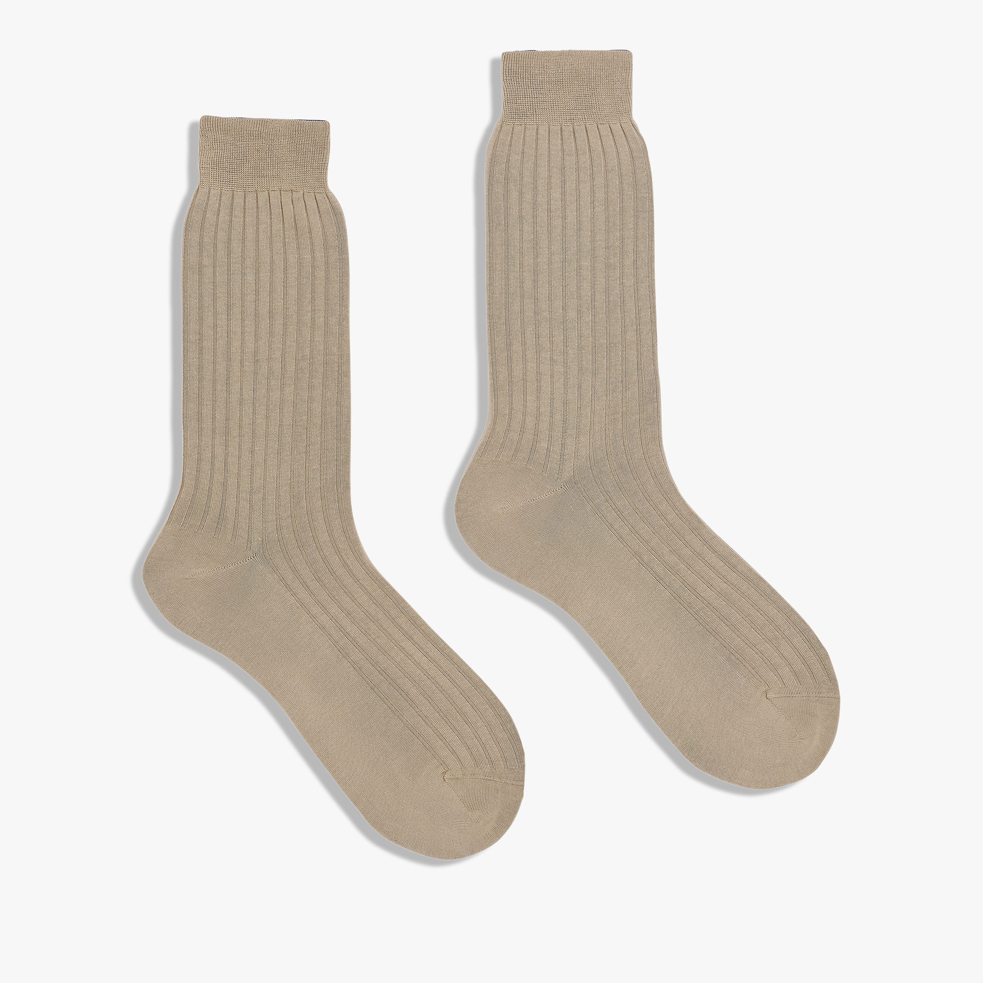 Classic Plain Socks , NATURAL BEIGE, hi-res