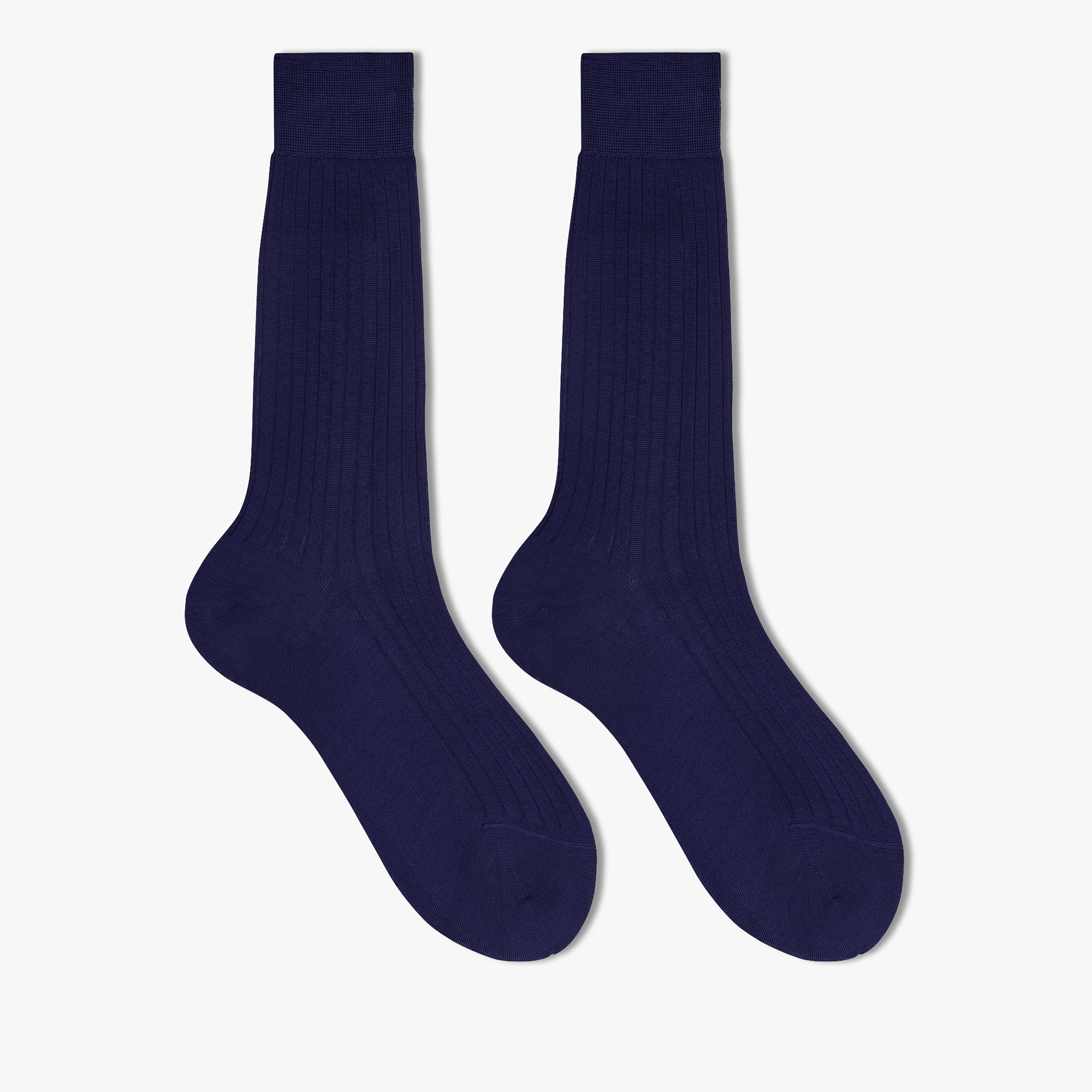 Classic Plain Socks , INDIGO, hi-res