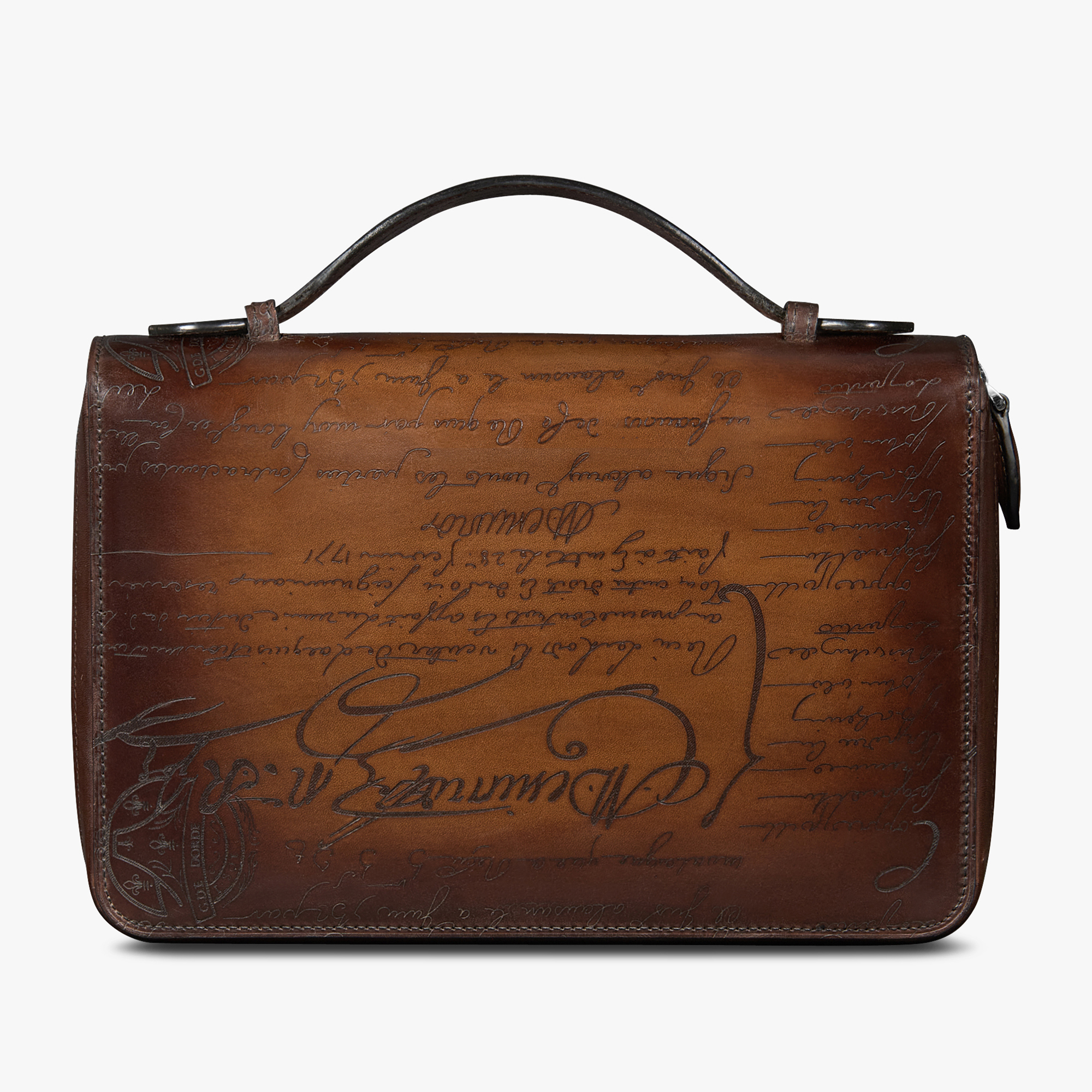 Itauba Wide Scritto Leather Long Zipped Wallet